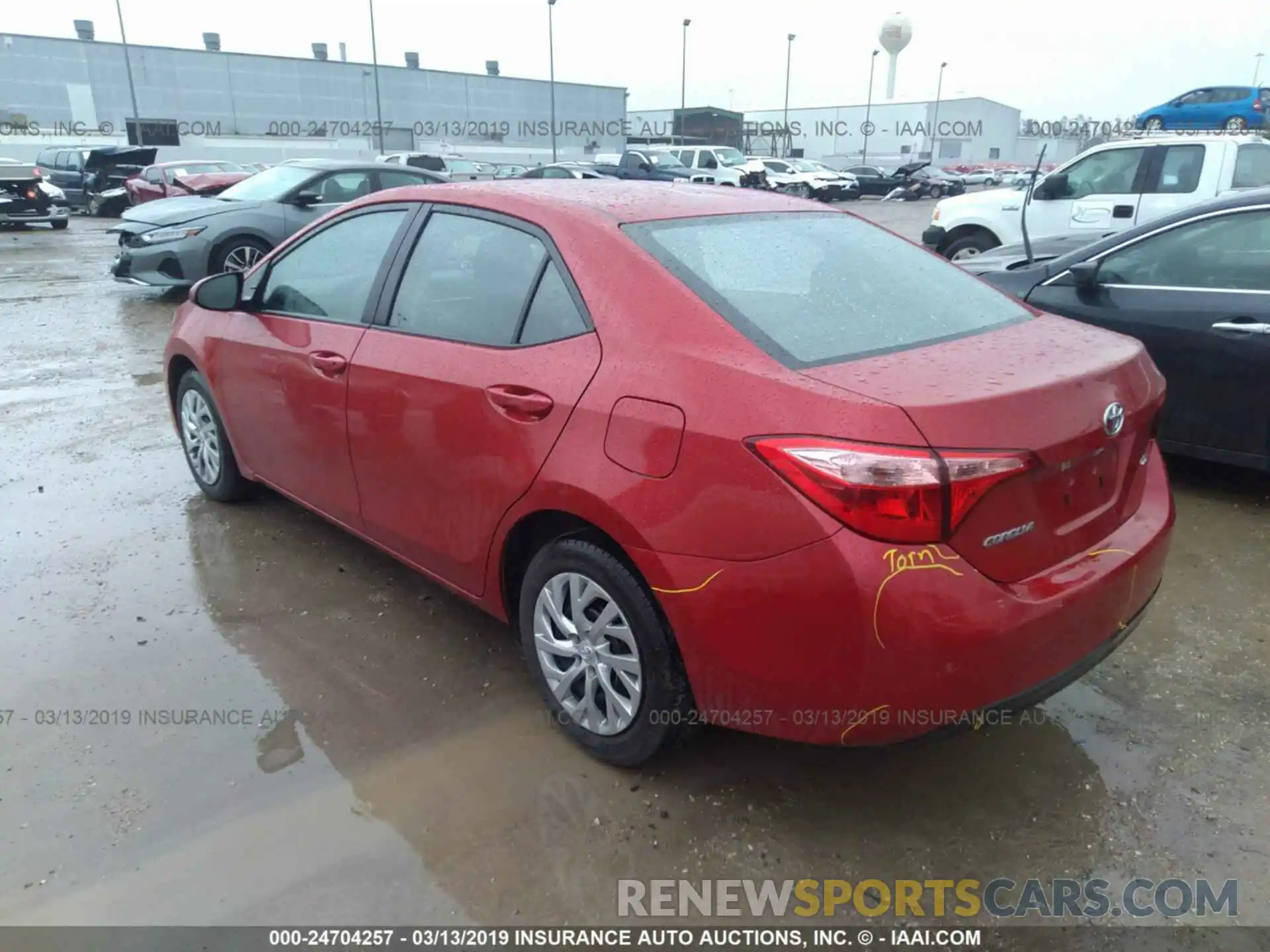 3 Photograph of a damaged car 5YFBURHE3KP871808 TOYOTA COROLLA 2019