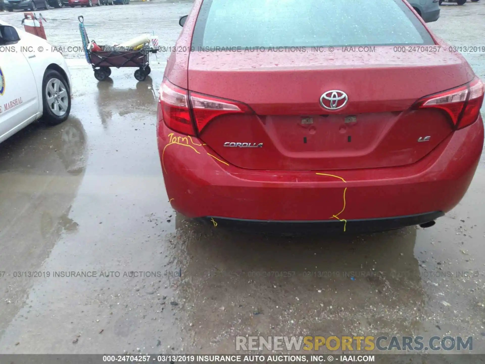 6 Photograph of a damaged car 5YFBURHE3KP871808 TOYOTA COROLLA 2019