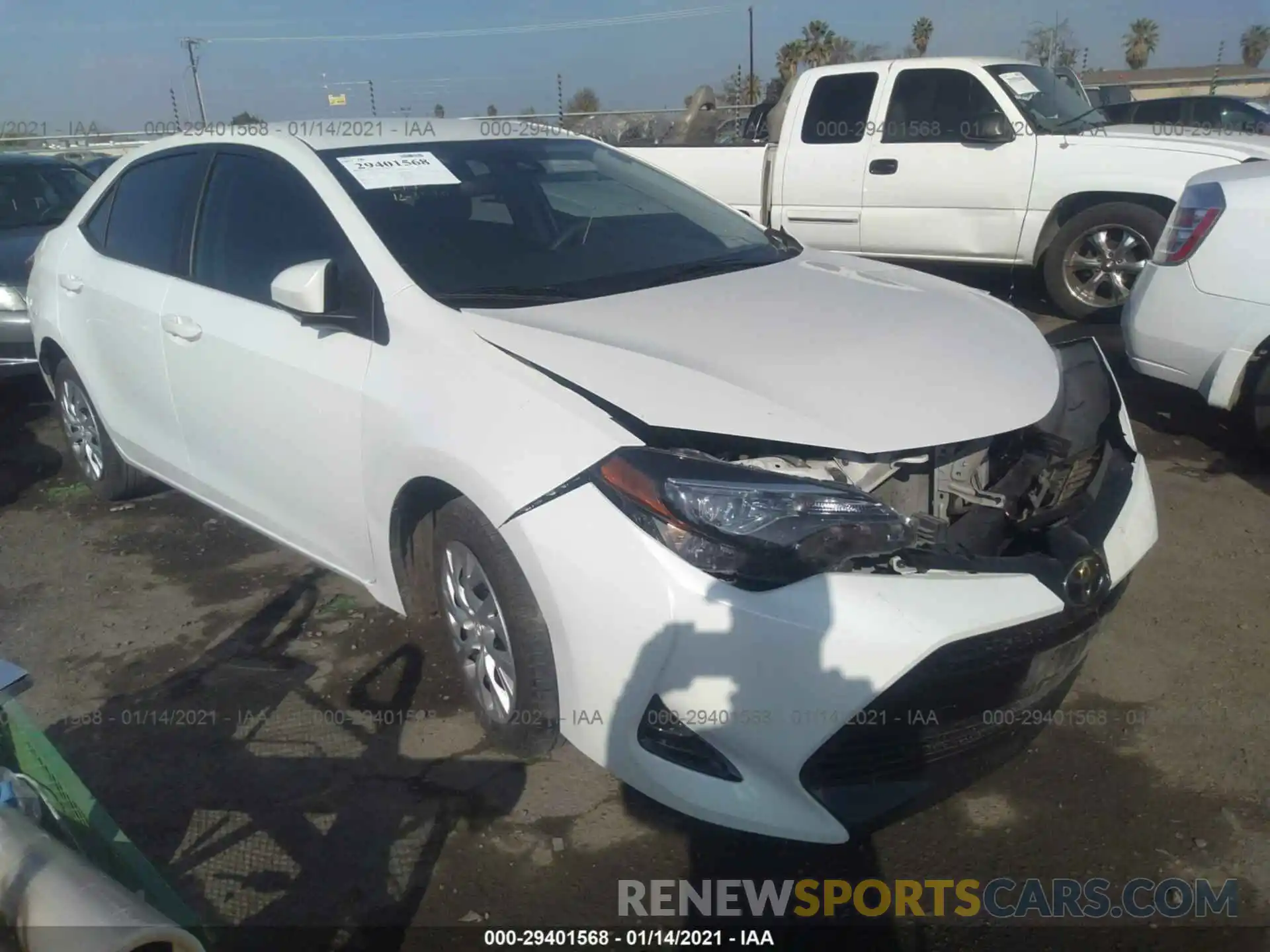 1 Photograph of a damaged car 5YFBURHE3KP872229 TOYOTA COROLLA 2019