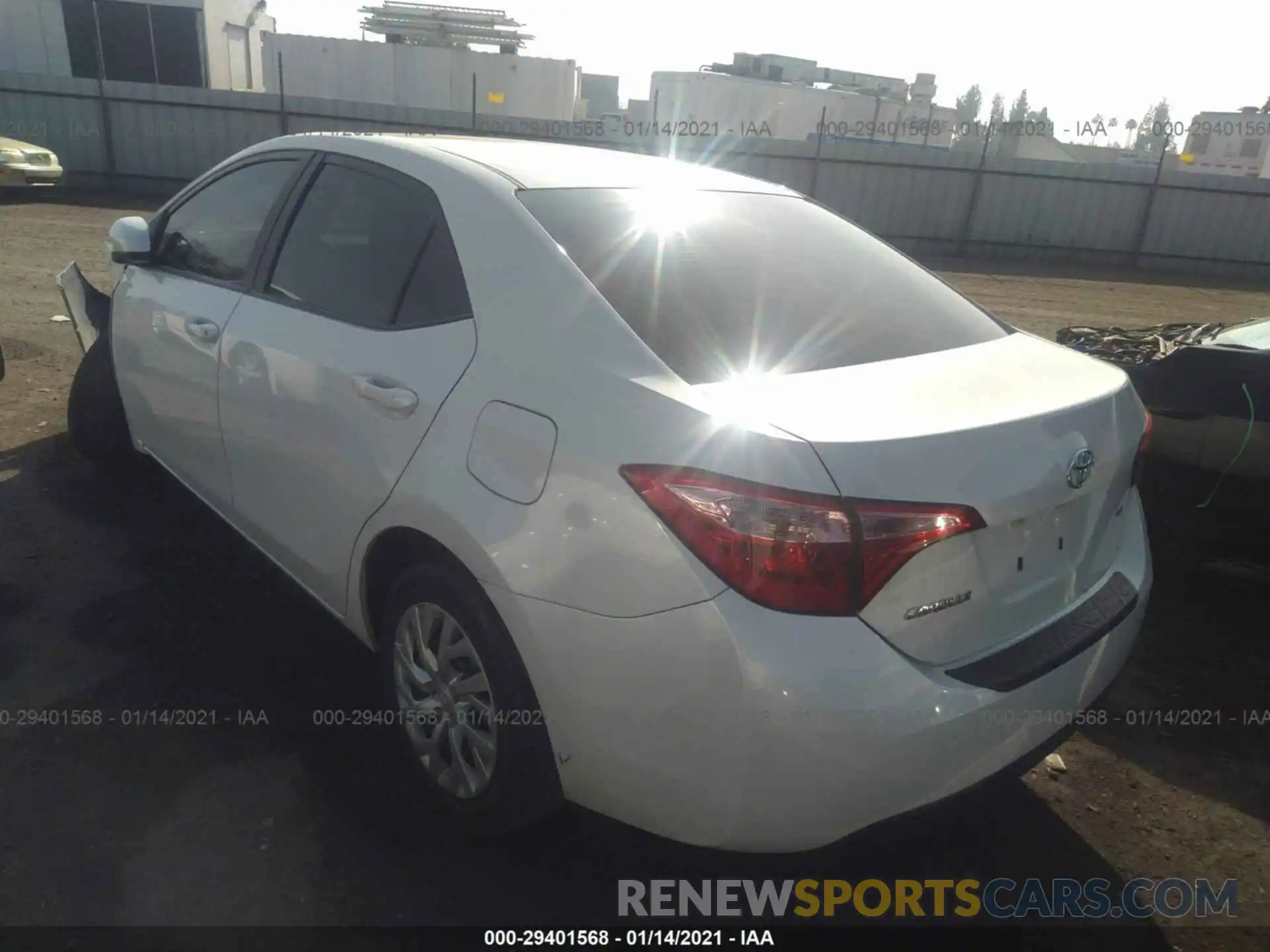 3 Photograph of a damaged car 5YFBURHE3KP872229 TOYOTA COROLLA 2019