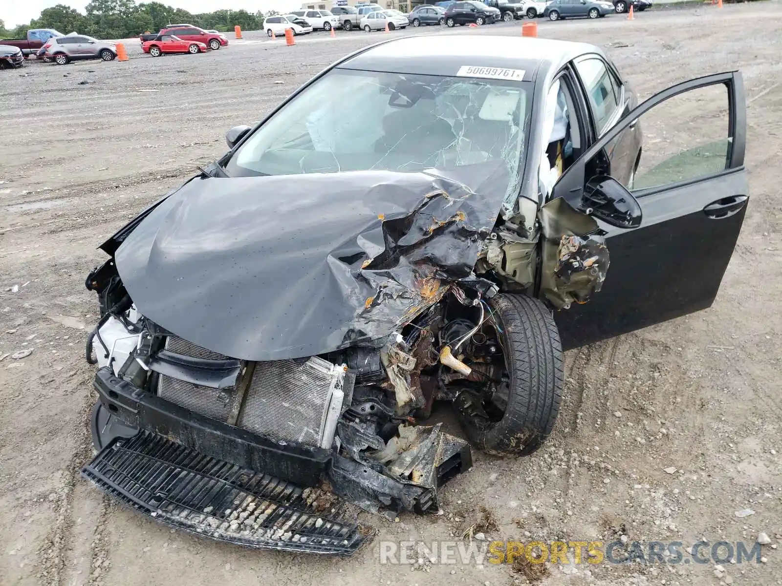 2 Photograph of a damaged car 5YFBURHE3KP872490 TOYOTA COROLLA 2019