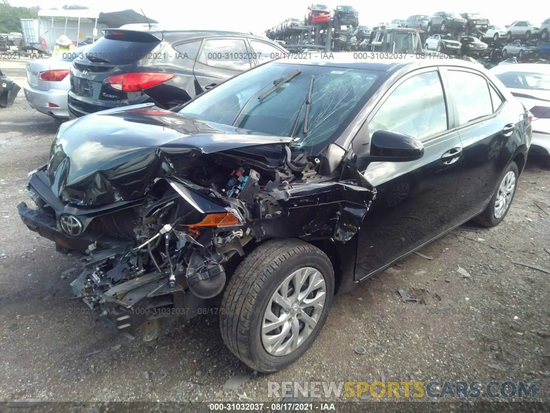 2 Photograph of a damaged car 5YFBURHE3KP872540 TOYOTA COROLLA 2019