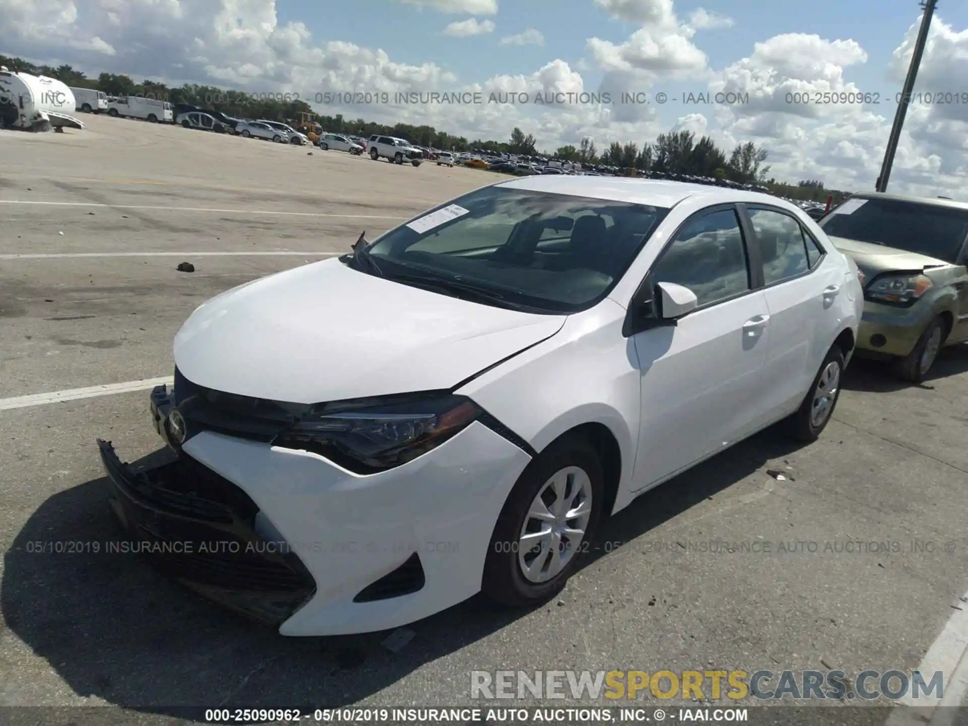 2 Photograph of a damaged car 5YFBURHE3KP872599 TOYOTA COROLLA 2019