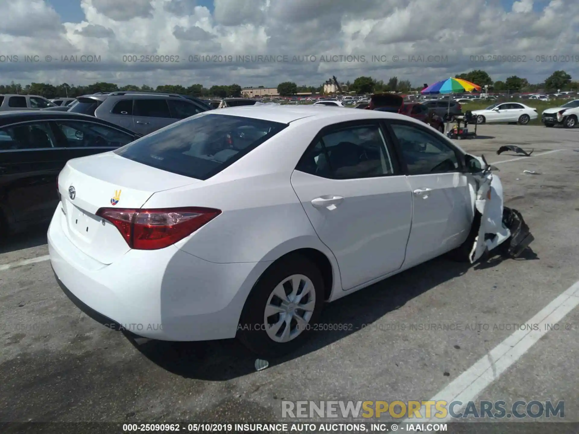 4 Photograph of a damaged car 5YFBURHE3KP872599 TOYOTA COROLLA 2019