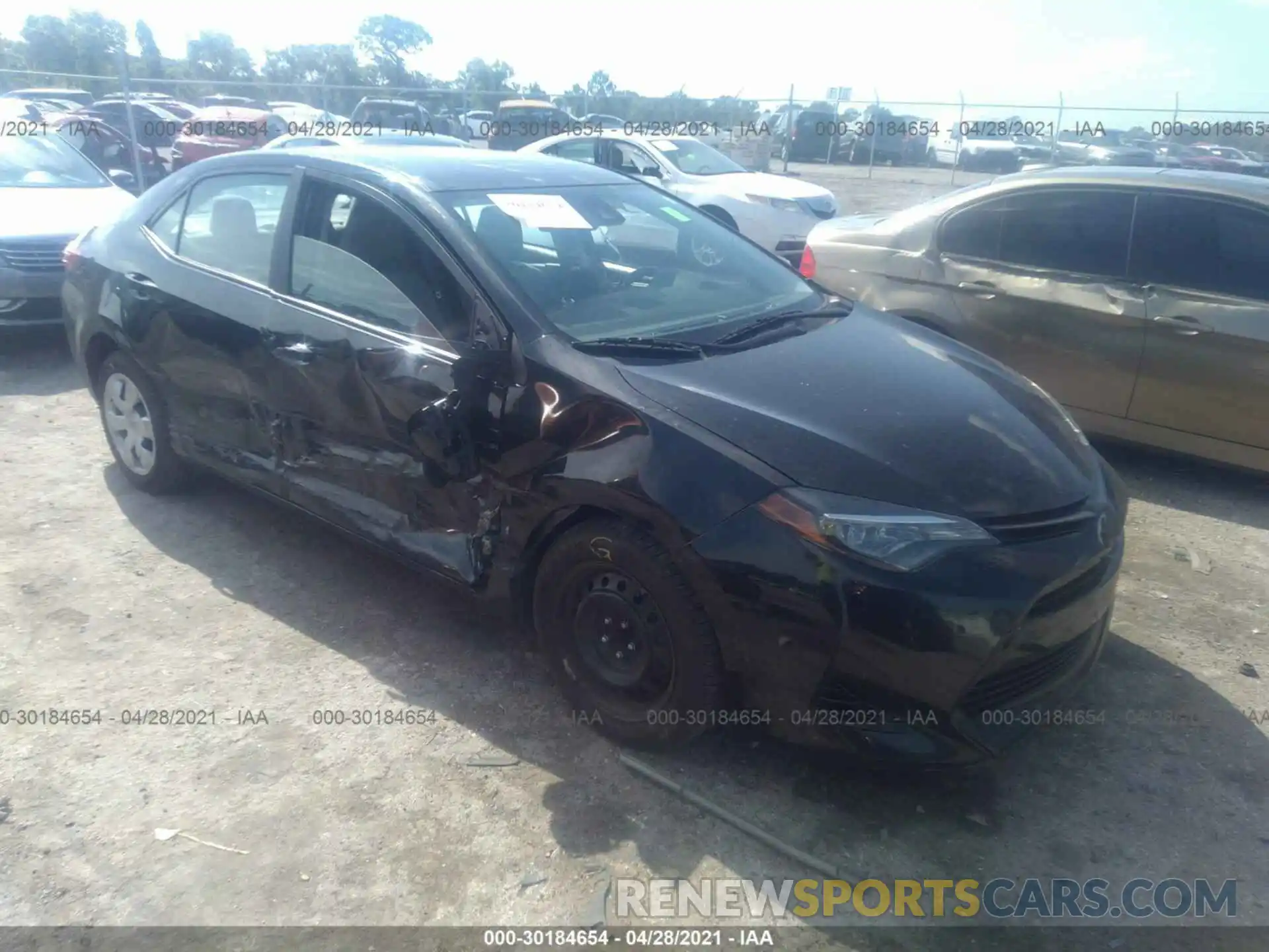 1 Photograph of a damaged car 5YFBURHE3KP872893 TOYOTA COROLLA 2019