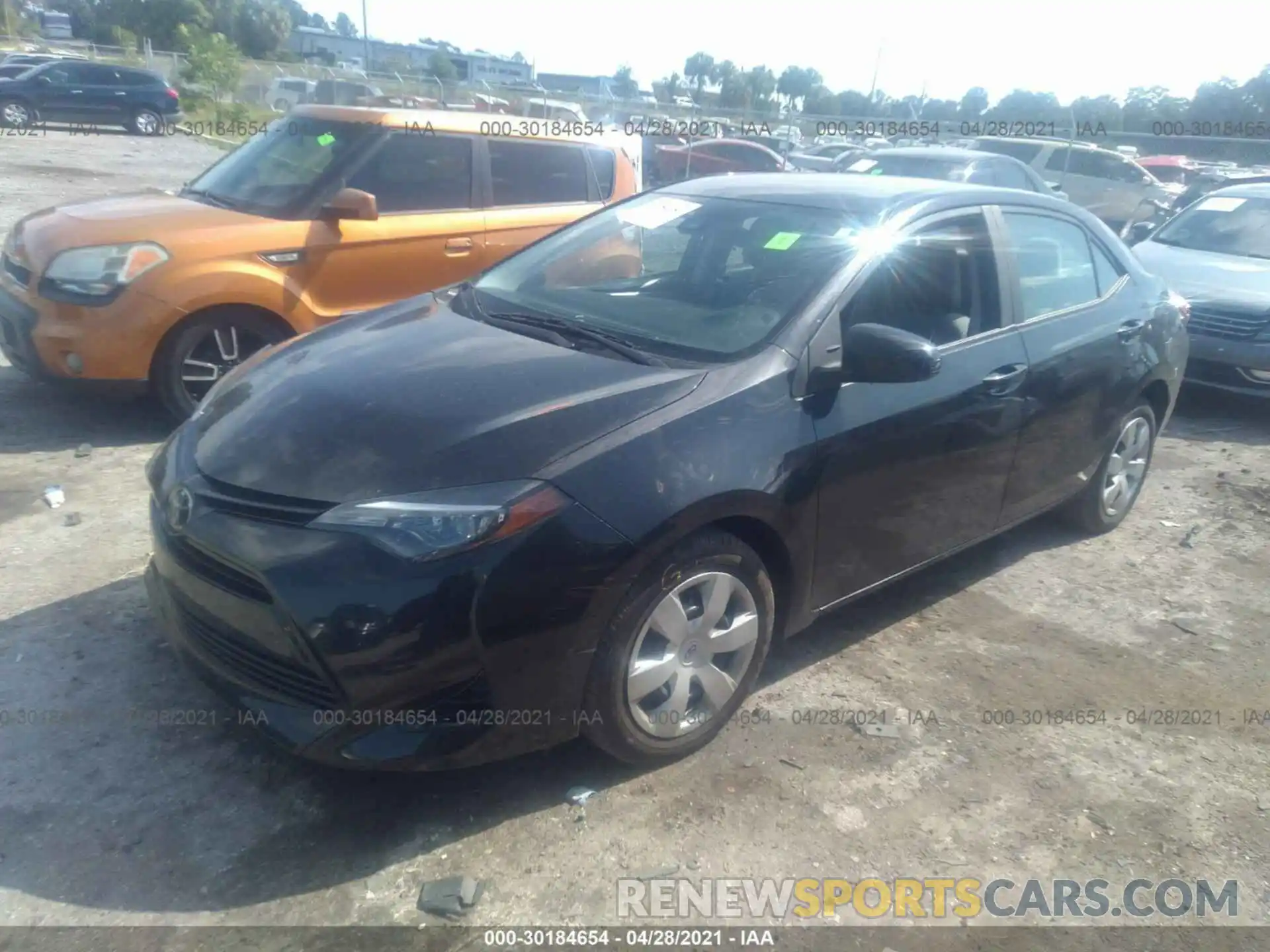 2 Photograph of a damaged car 5YFBURHE3KP872893 TOYOTA COROLLA 2019