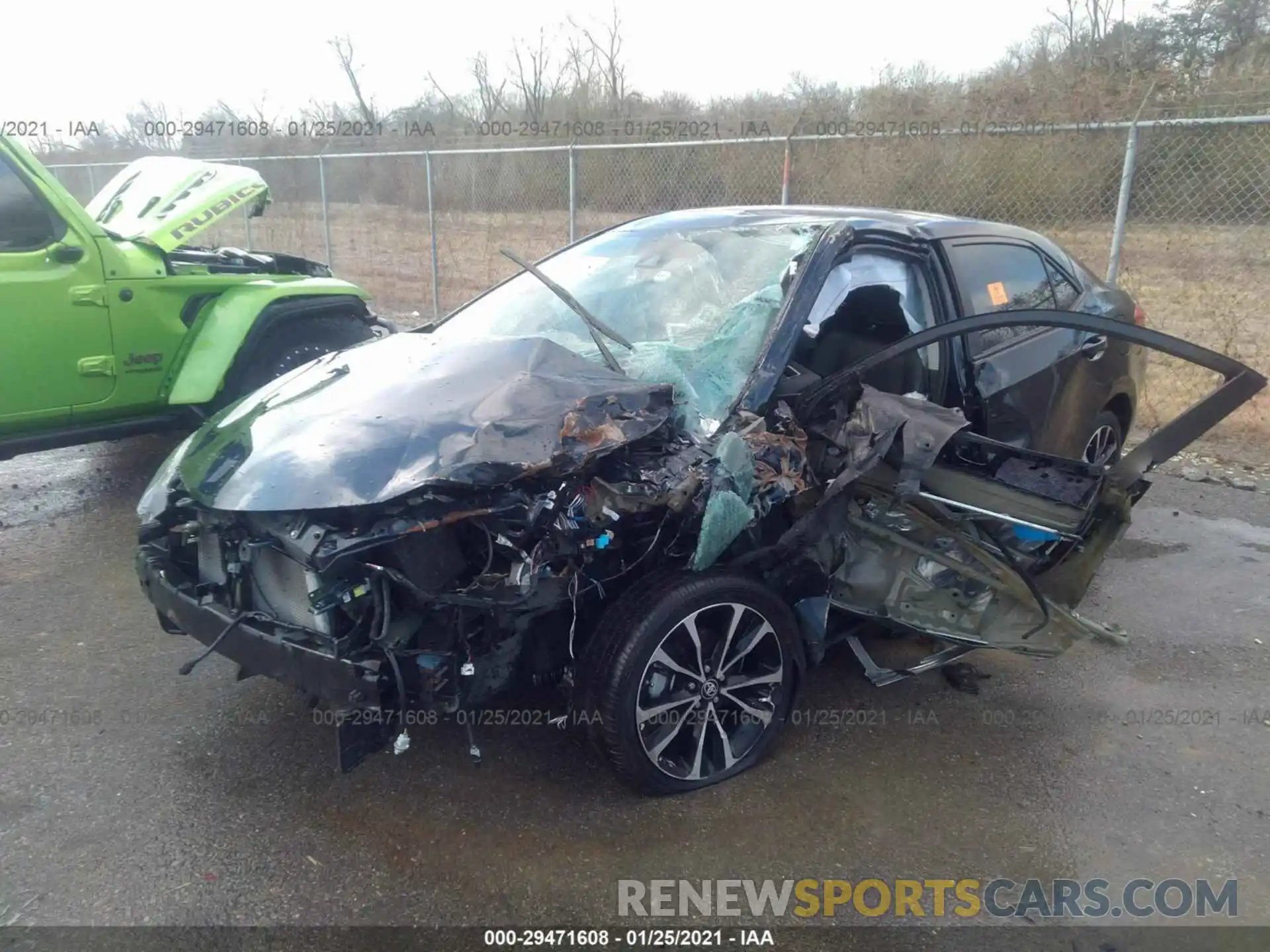 2 Photograph of a damaged car 5YFBURHE3KP873297 TOYOTA COROLLA 2019