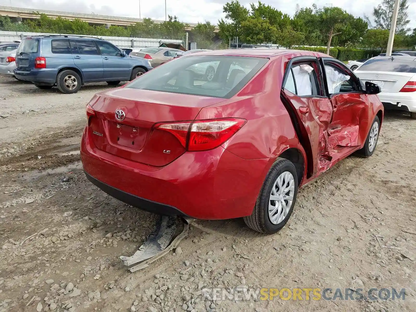 4 Photograph of a damaged car 5YFBURHE3KP873977 TOYOTA COROLLA 2019