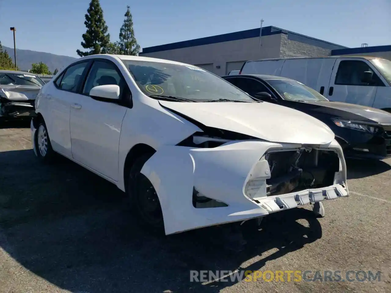 1 Photograph of a damaged car 5YFBURHE3KP874224 TOYOTA COROLLA 2019