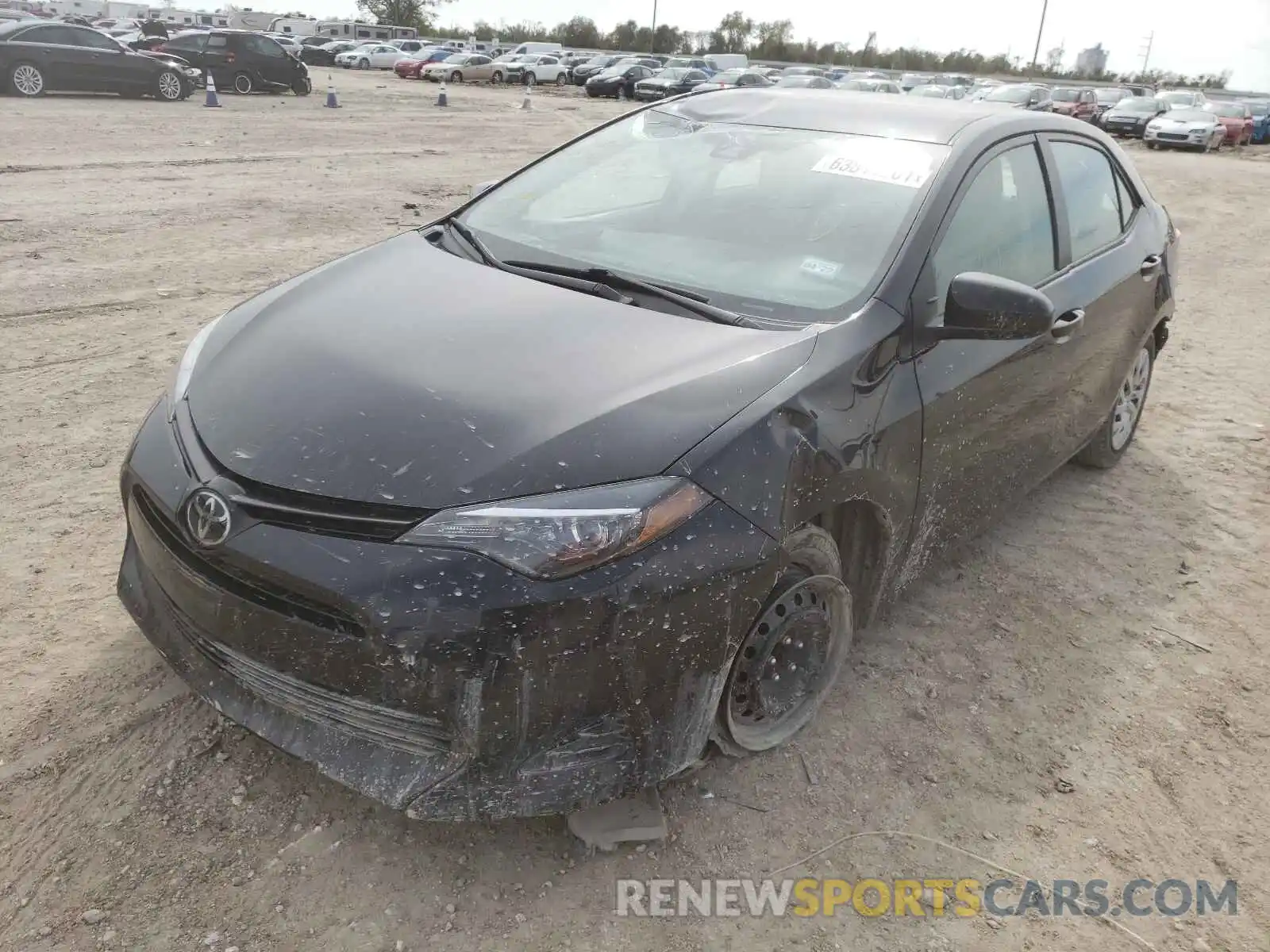 2 Photograph of a damaged car 5YFBURHE3KP874238 TOYOTA COROLLA 2019