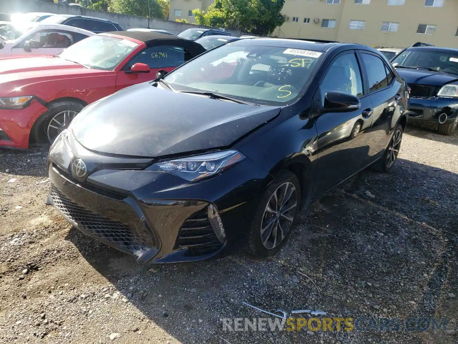 2 Photograph of a damaged car 5YFBURHE3KP874322 TOYOTA COROLLA 2019