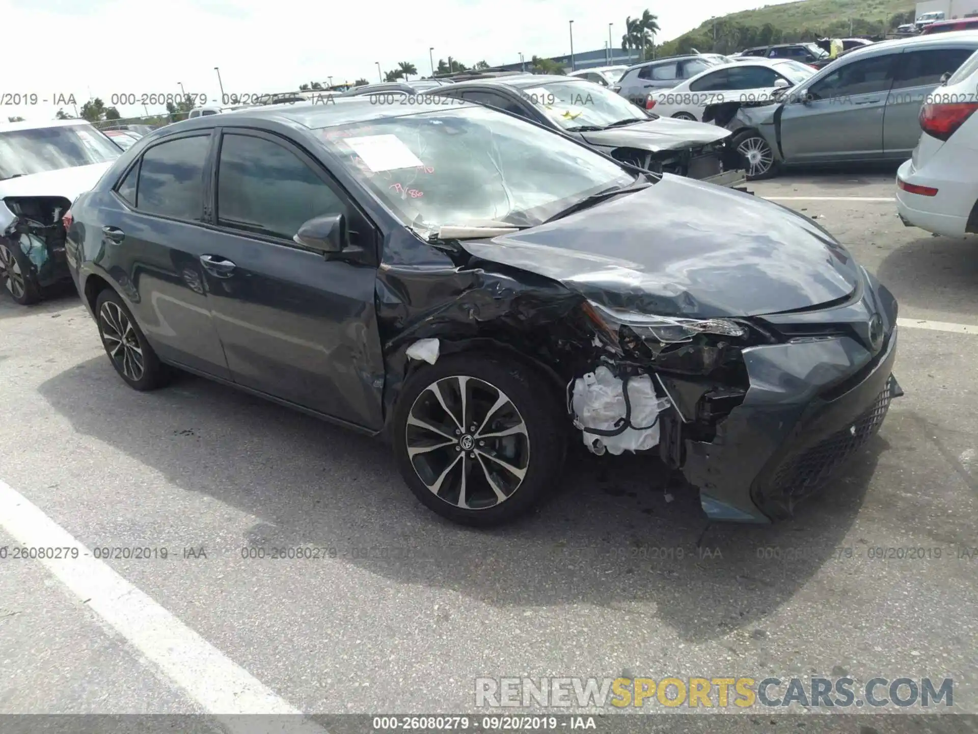 1 Photograph of a damaged car 5YFBURHE3KP874515 TOYOTA COROLLA 2019