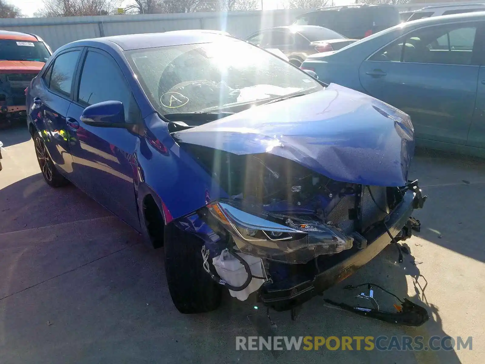 1 Photograph of a damaged car 5YFBURHE3KP874689 TOYOTA COROLLA 2019