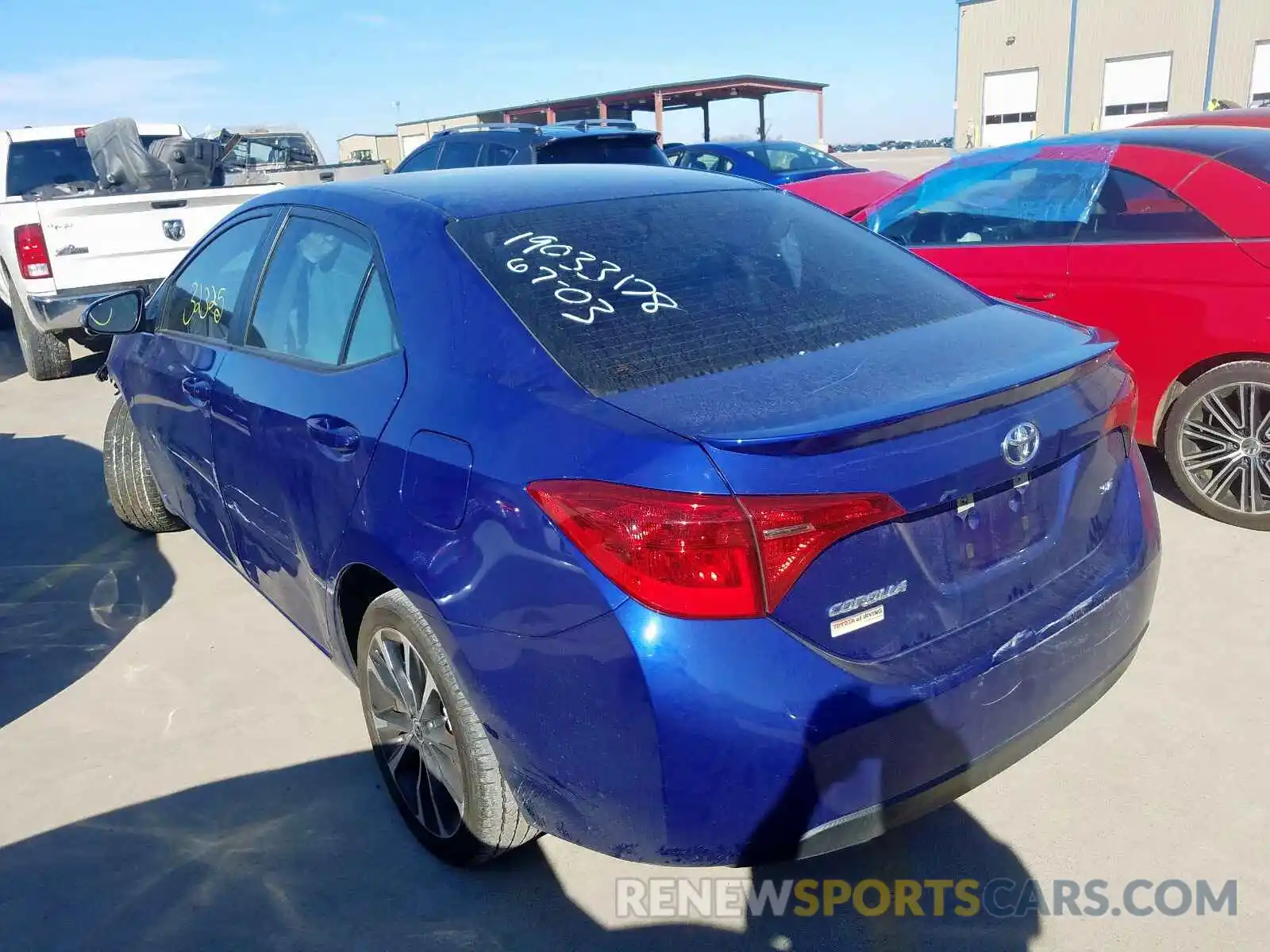 3 Photograph of a damaged car 5YFBURHE3KP874689 TOYOTA COROLLA 2019