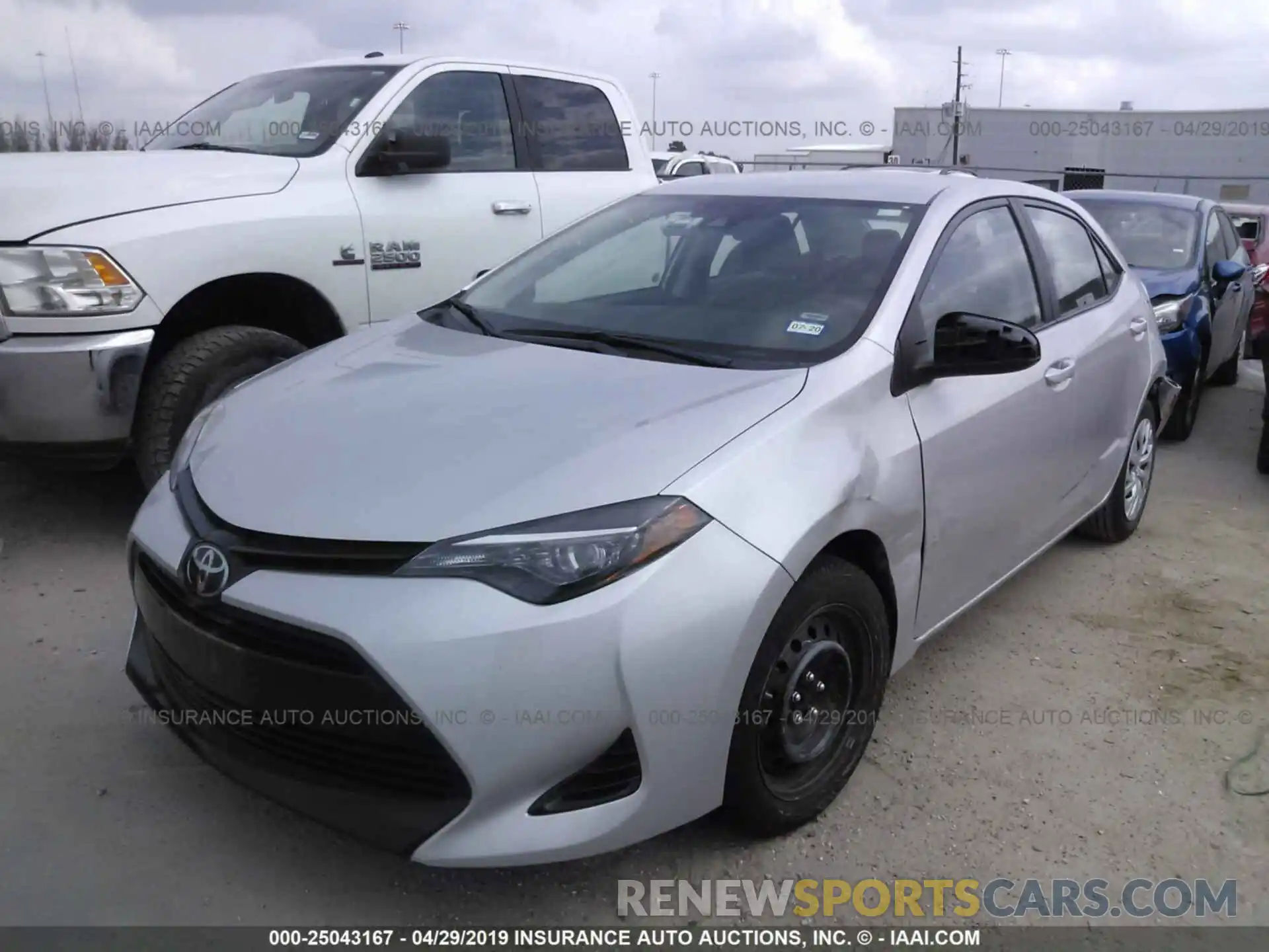 2 Photograph of a damaged car 5YFBURHE3KP874708 TOYOTA COROLLA 2019