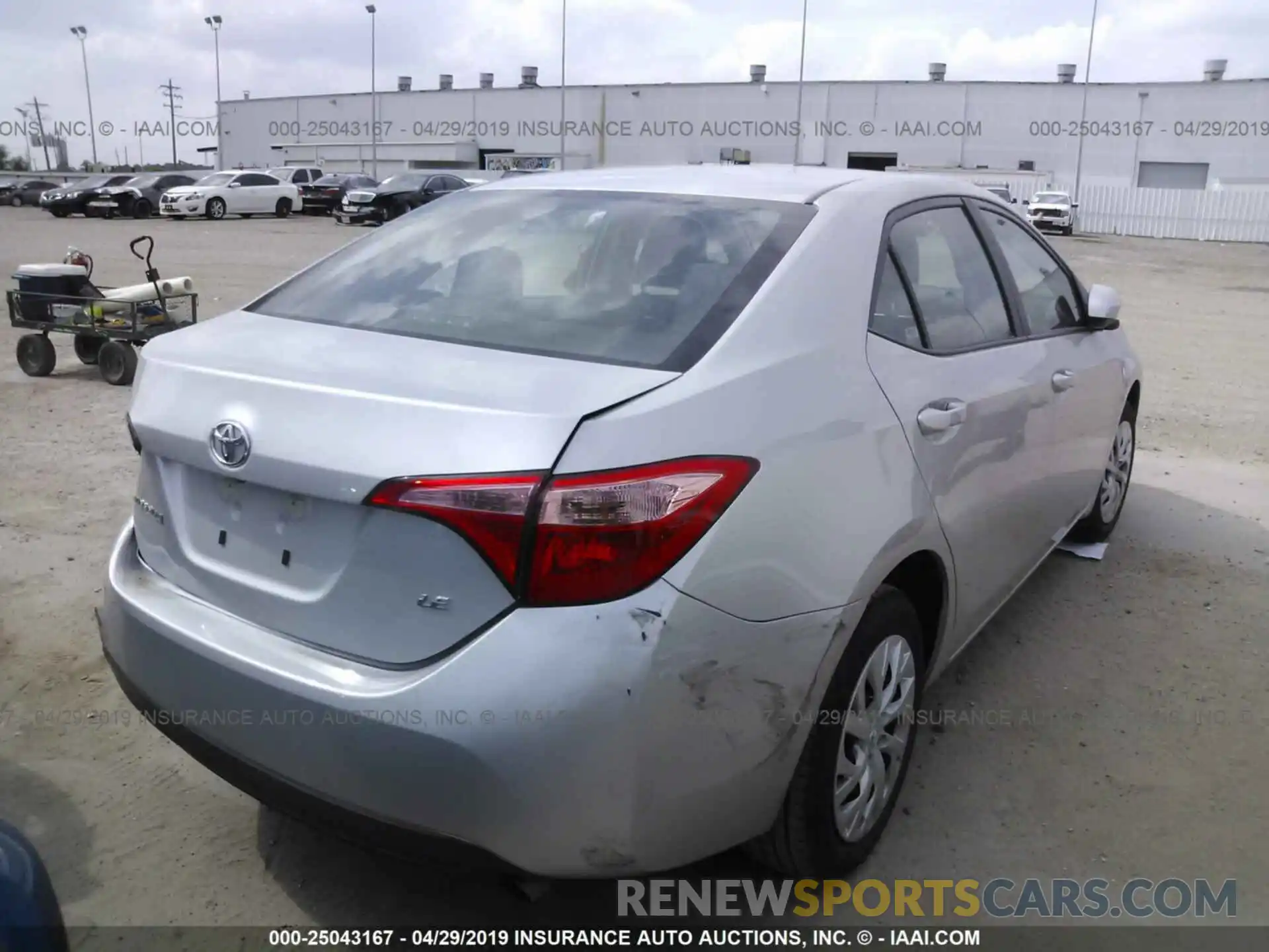 4 Photograph of a damaged car 5YFBURHE3KP874708 TOYOTA COROLLA 2019