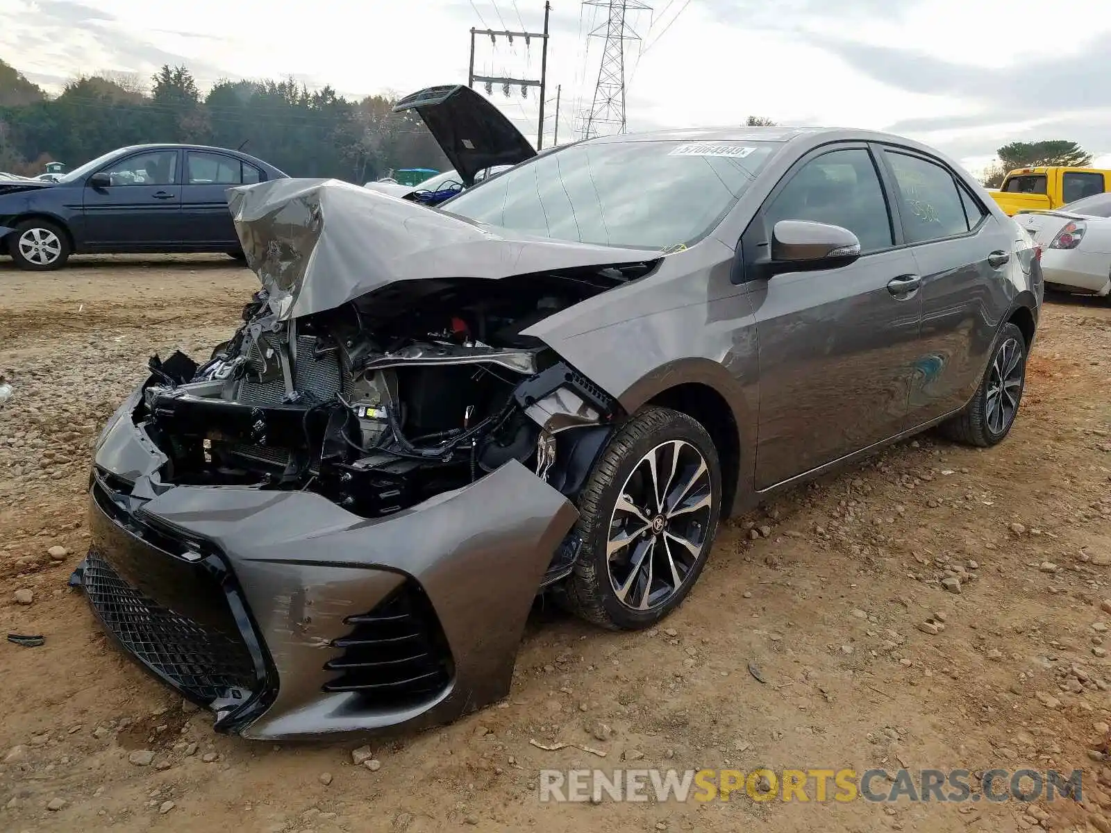 2 Photograph of a damaged car 5YFBURHE3KP874739 TOYOTA COROLLA 2019