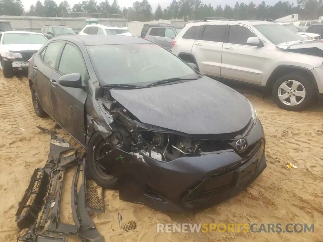 1 Photograph of a damaged car 5YFBURHE3KP875342 TOYOTA COROLLA 2019