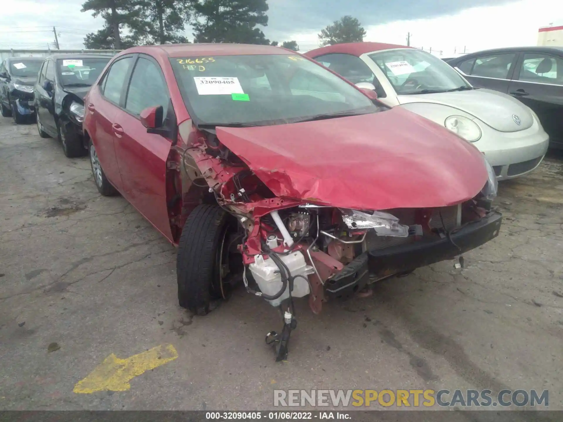 1 Photograph of a damaged car 5YFBURHE3KP875499 TOYOTA COROLLA 2019