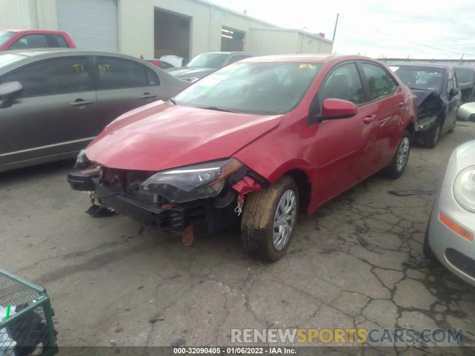 2 Photograph of a damaged car 5YFBURHE3KP875499 TOYOTA COROLLA 2019