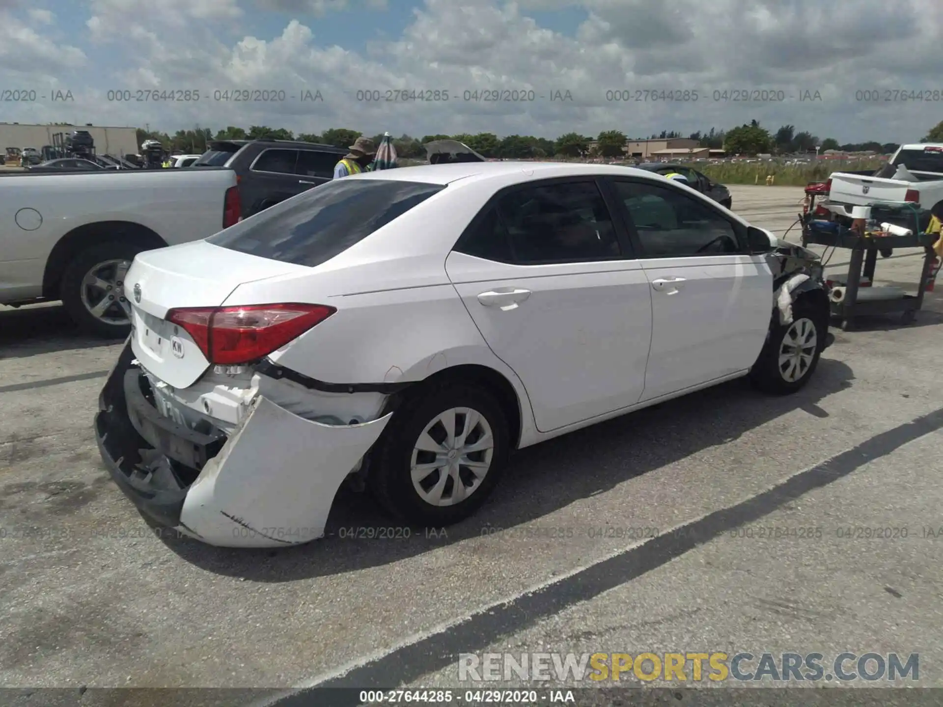 4 Photograph of a damaged car 5YFBURHE3KP875812 TOYOTA COROLLA 2019