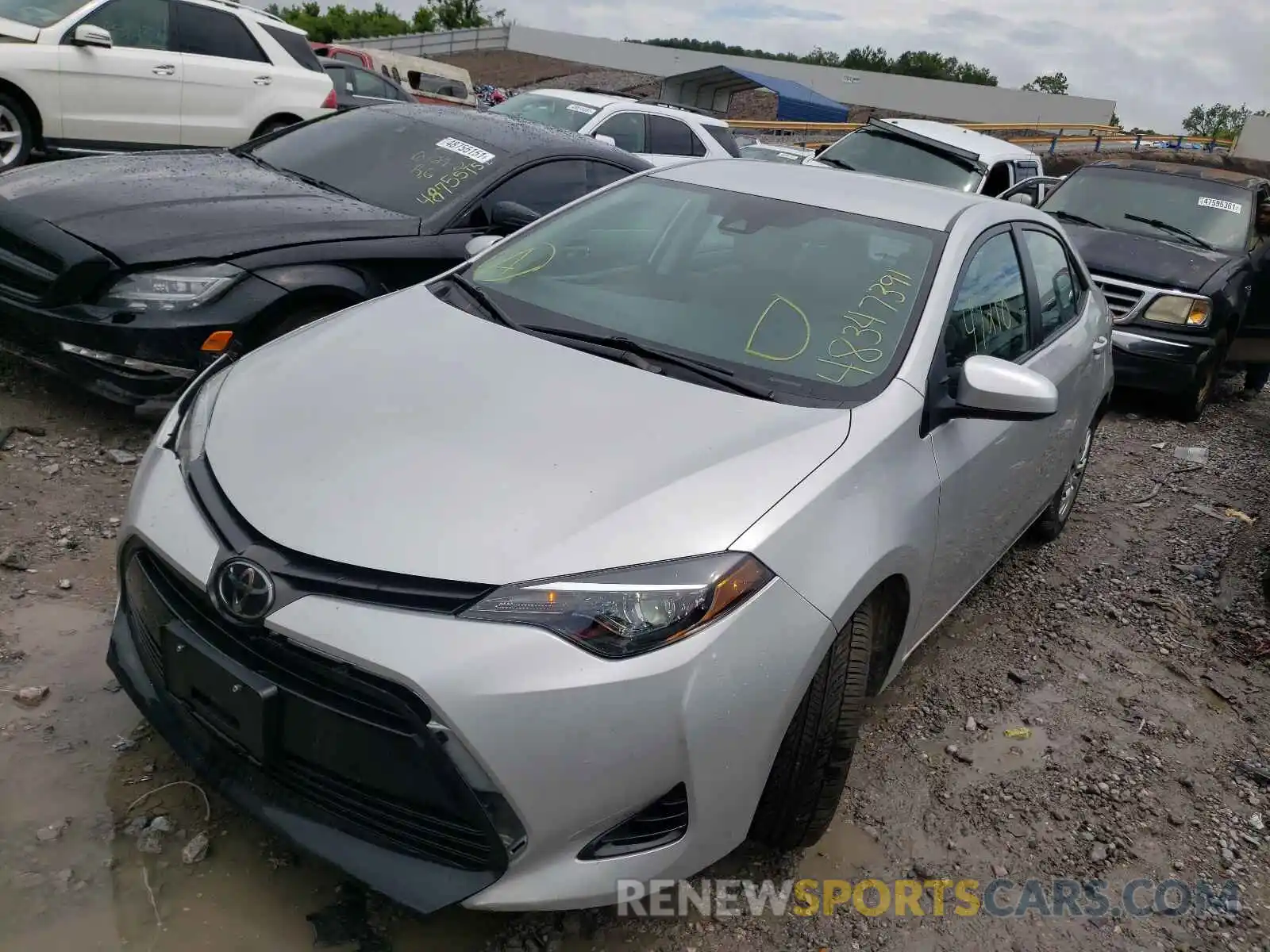 2 Photograph of a damaged car 5YFBURHE3KP875938 TOYOTA COROLLA 2019