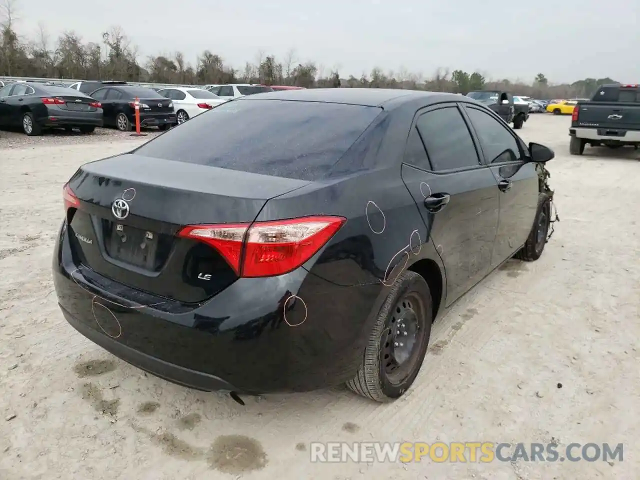 4 Photograph of a damaged car 5YFBURHE3KP876605 TOYOTA COROLLA 2019