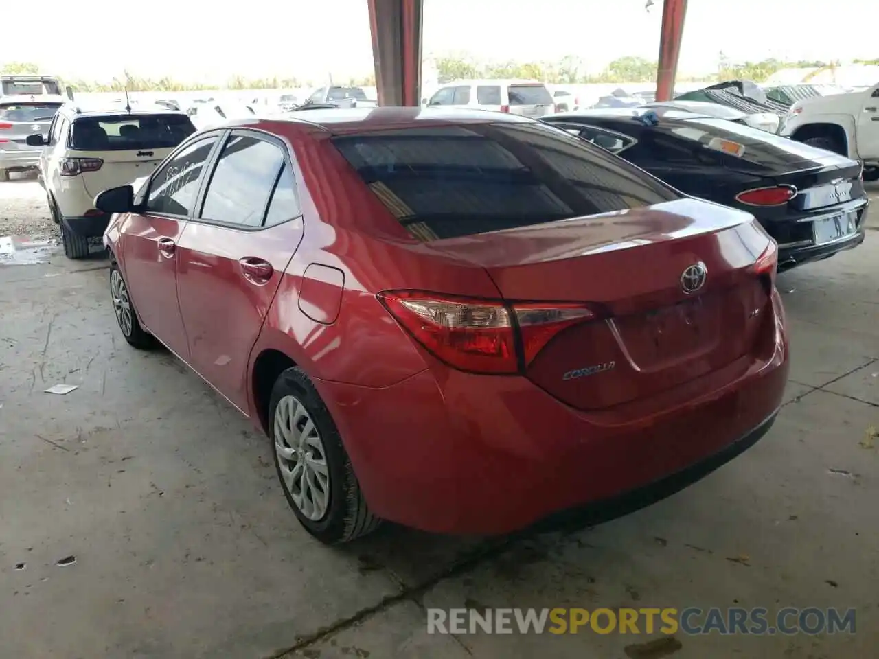 3 Photograph of a damaged car 5YFBURHE3KP877334 TOYOTA COROLLA 2019