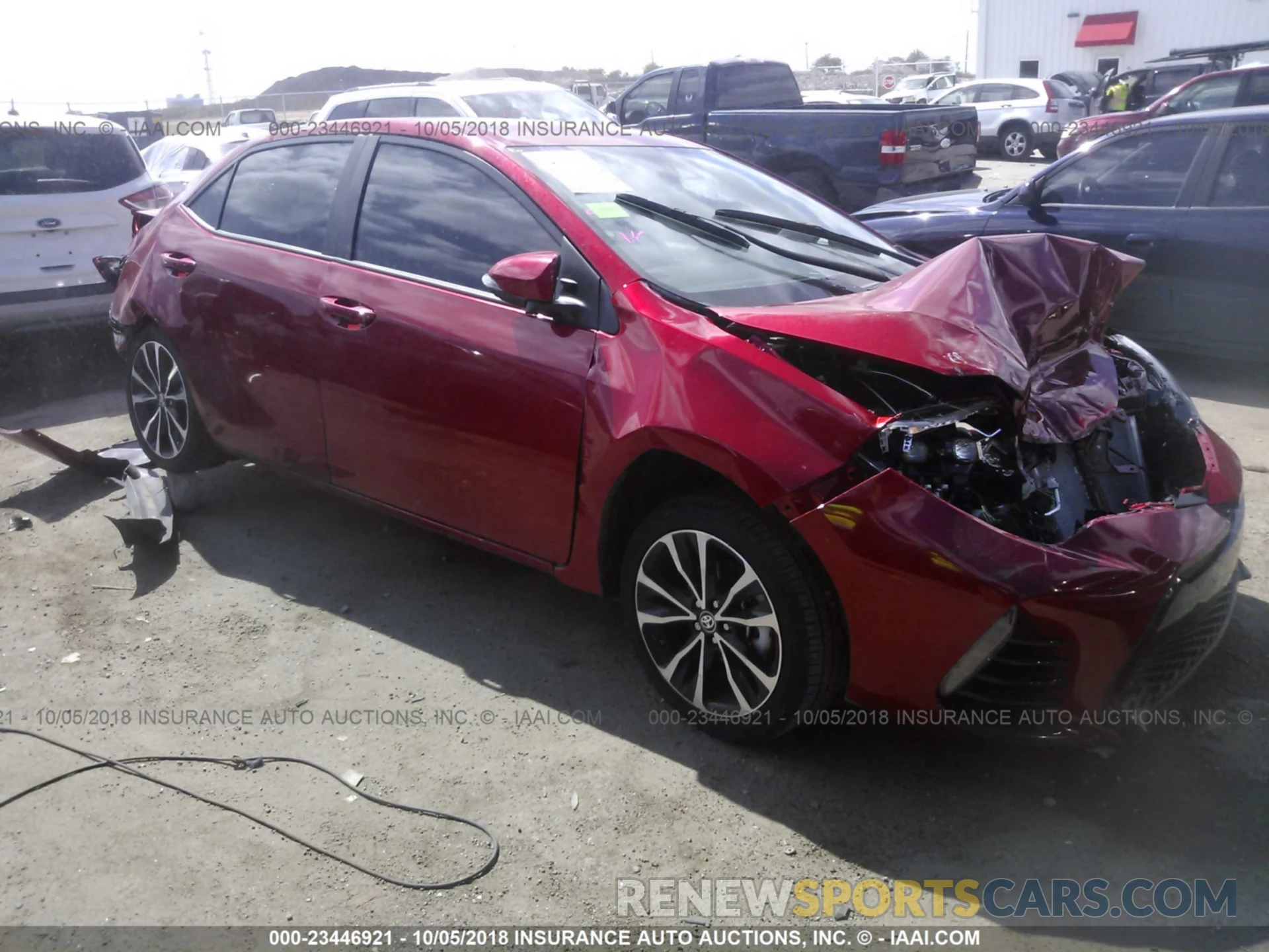 1 Photograph of a damaged car 5YFBURHE3KP877950 Toyota Corolla 2019