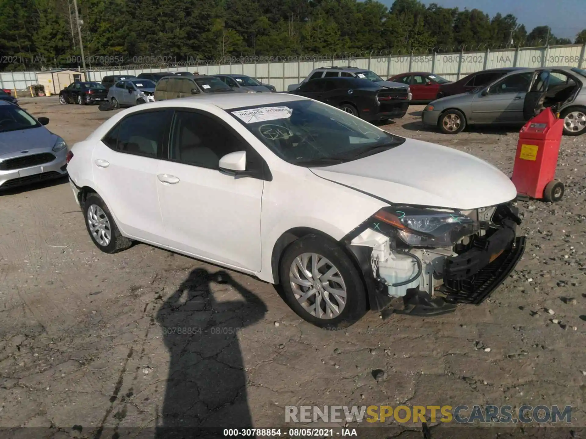 1 Photograph of a damaged car 5YFBURHE3KP878189 TOYOTA COROLLA 2019