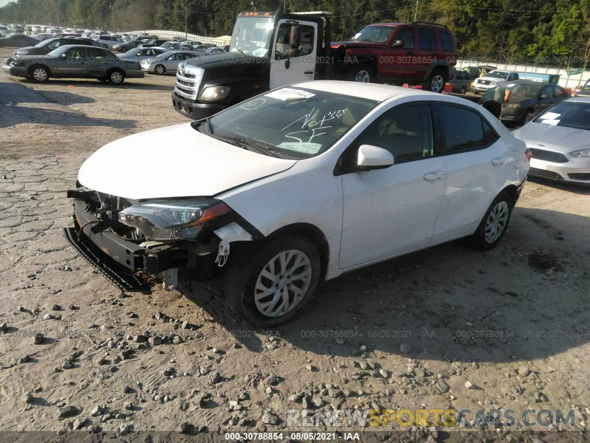 2 Photograph of a damaged car 5YFBURHE3KP878189 TOYOTA COROLLA 2019