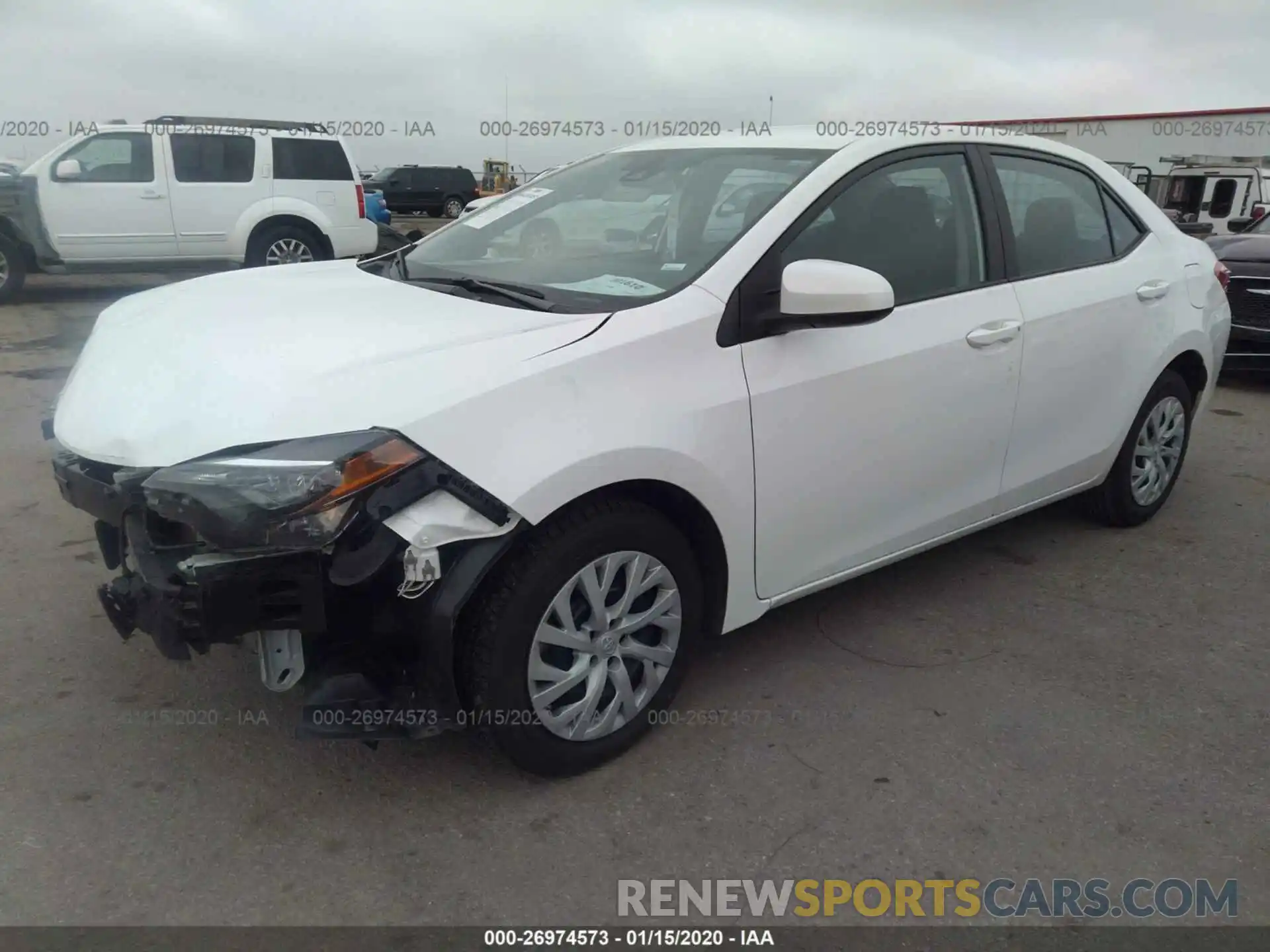 2 Photograph of a damaged car 5YFBURHE3KP878208 TOYOTA COROLLA 2019