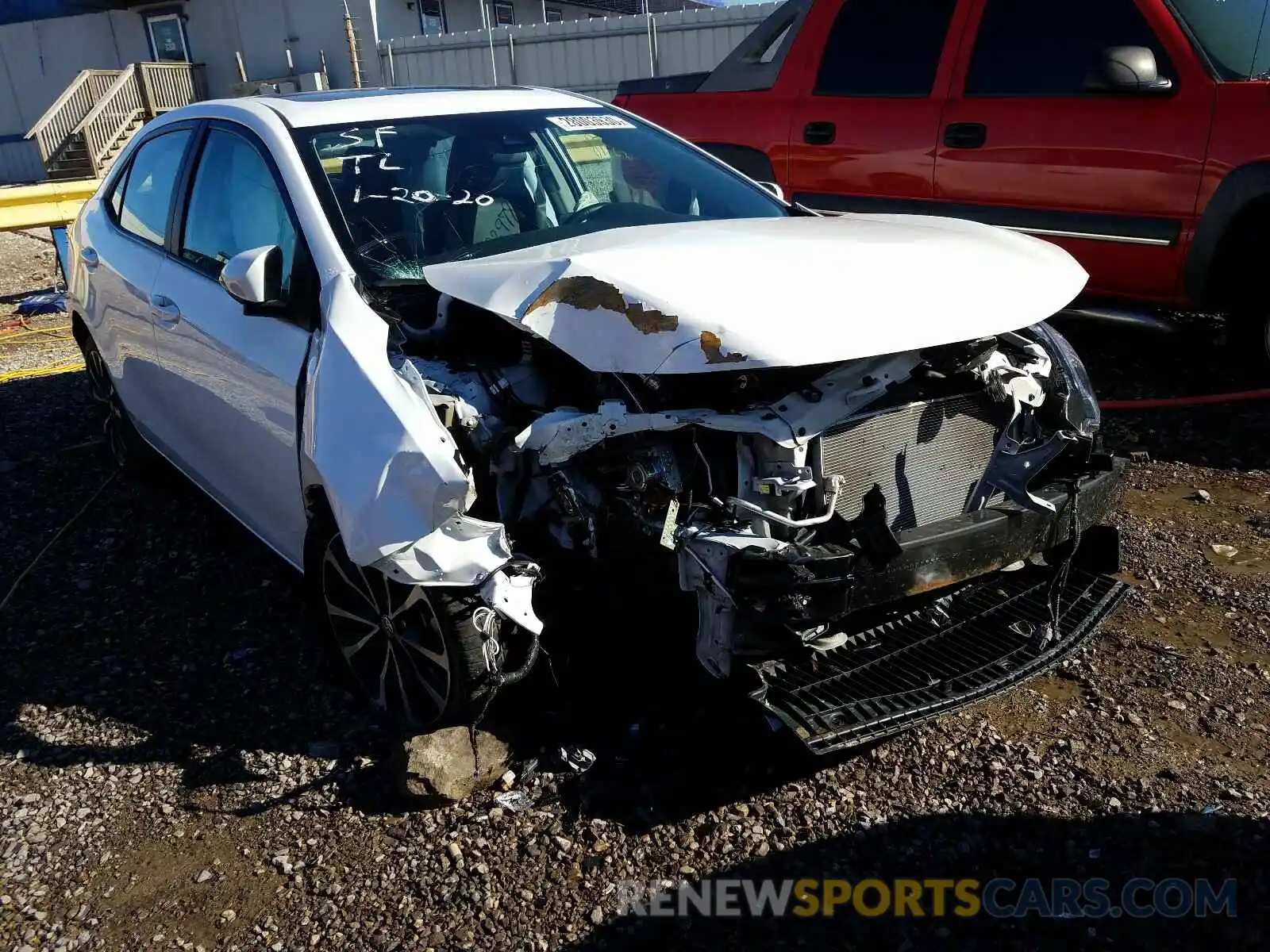 1 Photograph of a damaged car 5YFBURHE3KP878273 TOYOTA COROLLA 2019