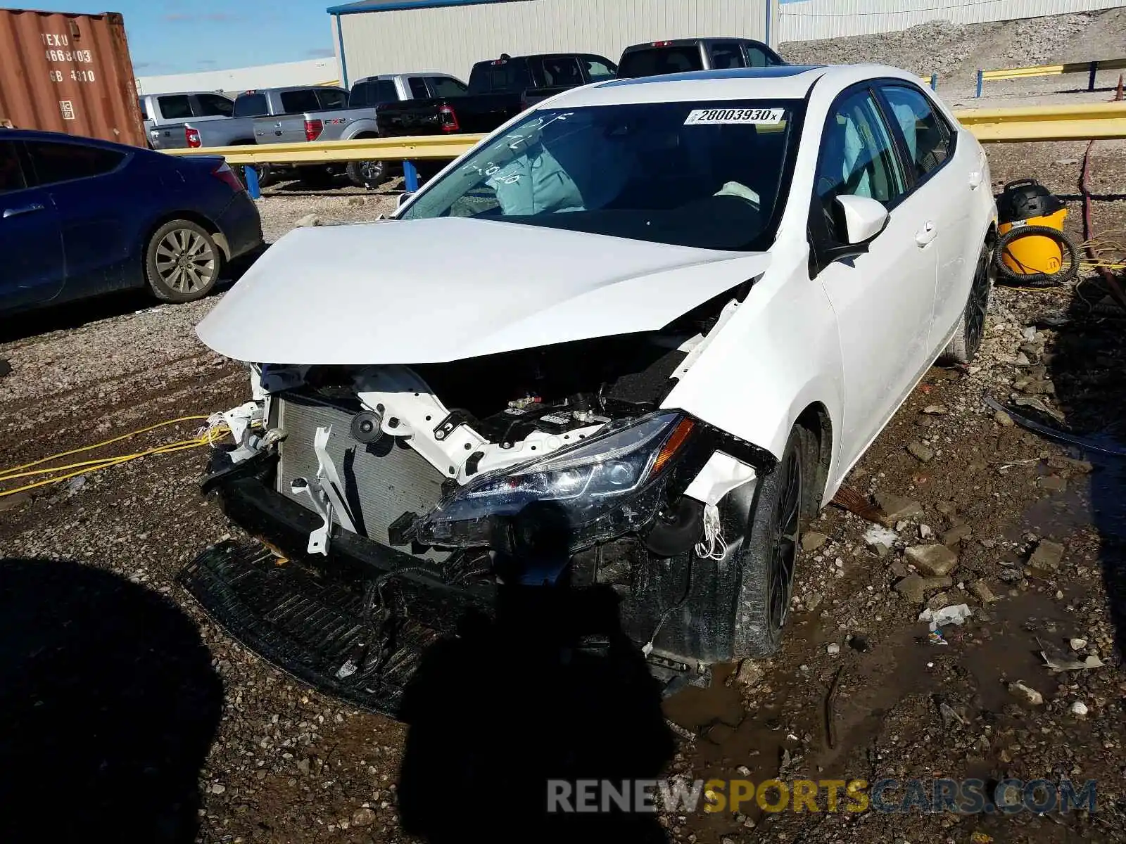 2 Photograph of a damaged car 5YFBURHE3KP878273 TOYOTA COROLLA 2019