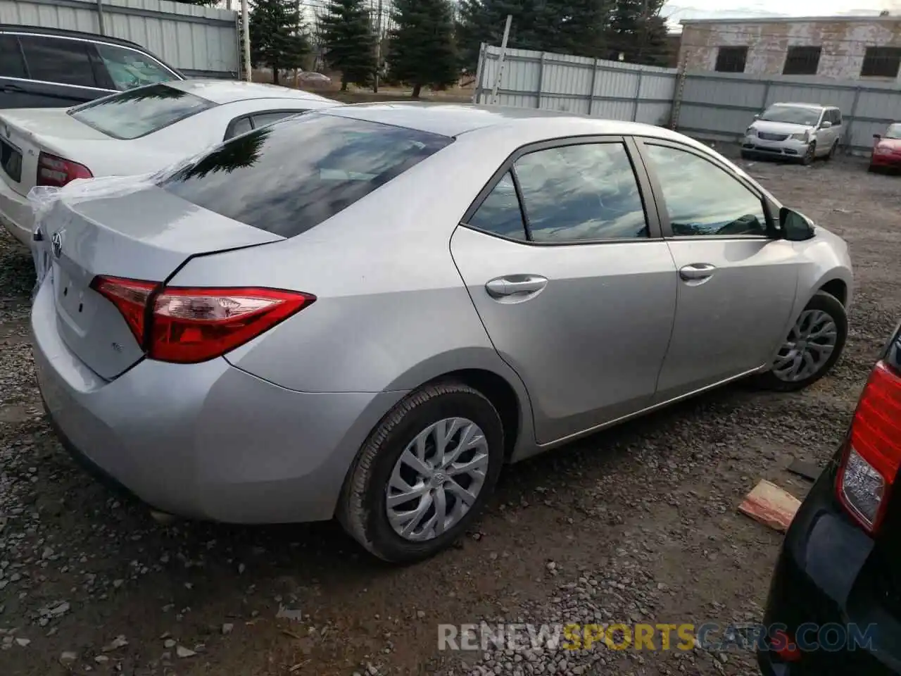 4 Photograph of a damaged car 5YFBURHE3KP878399 TOYOTA COROLLA 2019