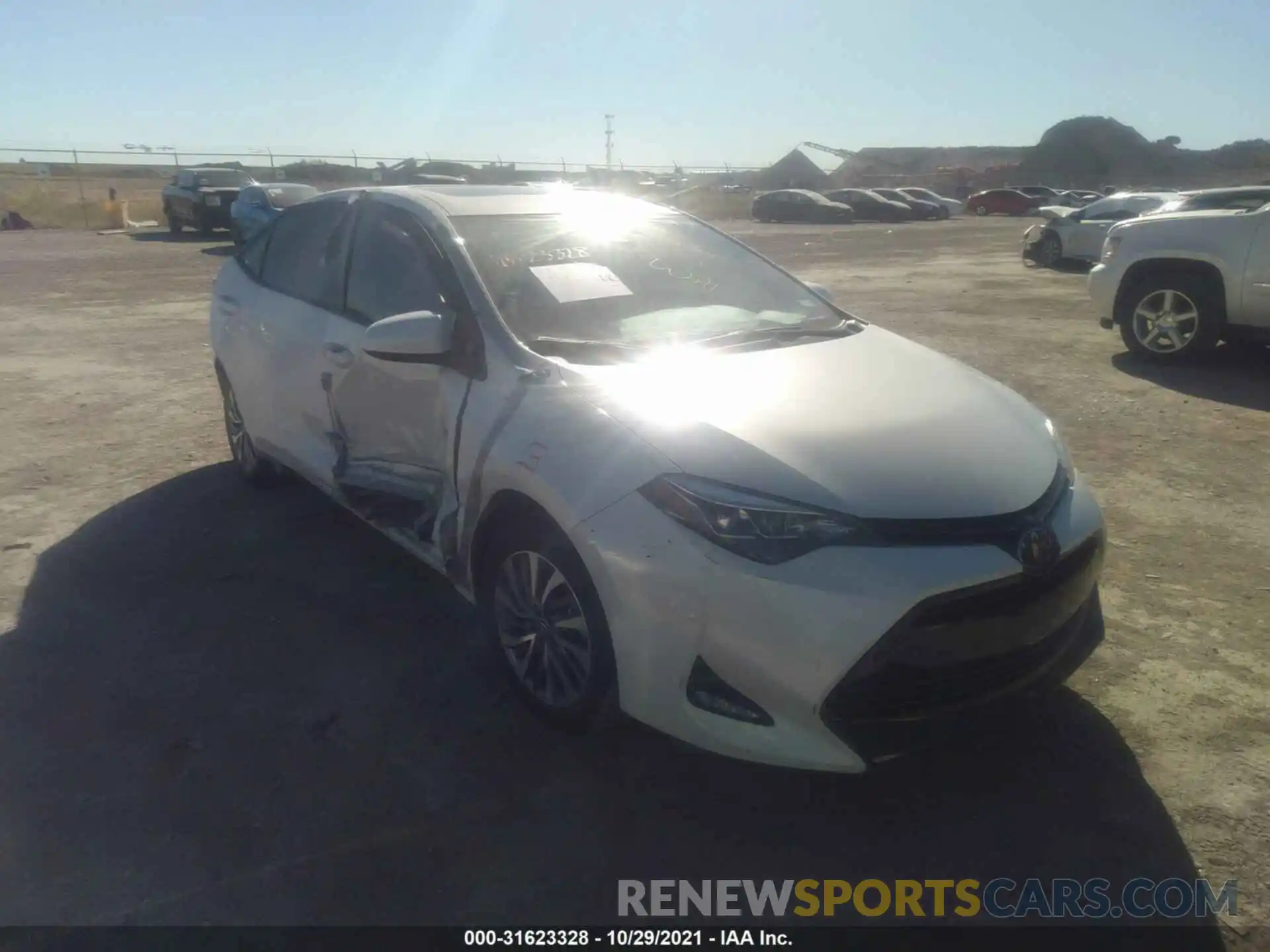 1 Photograph of a damaged car 5YFBURHE3KP878550 TOYOTA COROLLA 2019