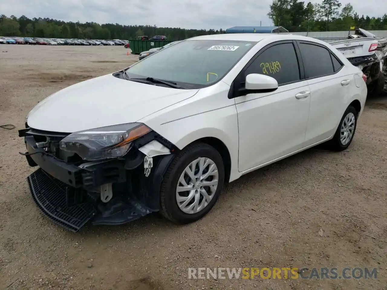 2 Photograph of a damaged car 5YFBURHE3KP878824 TOYOTA COROLLA 2019