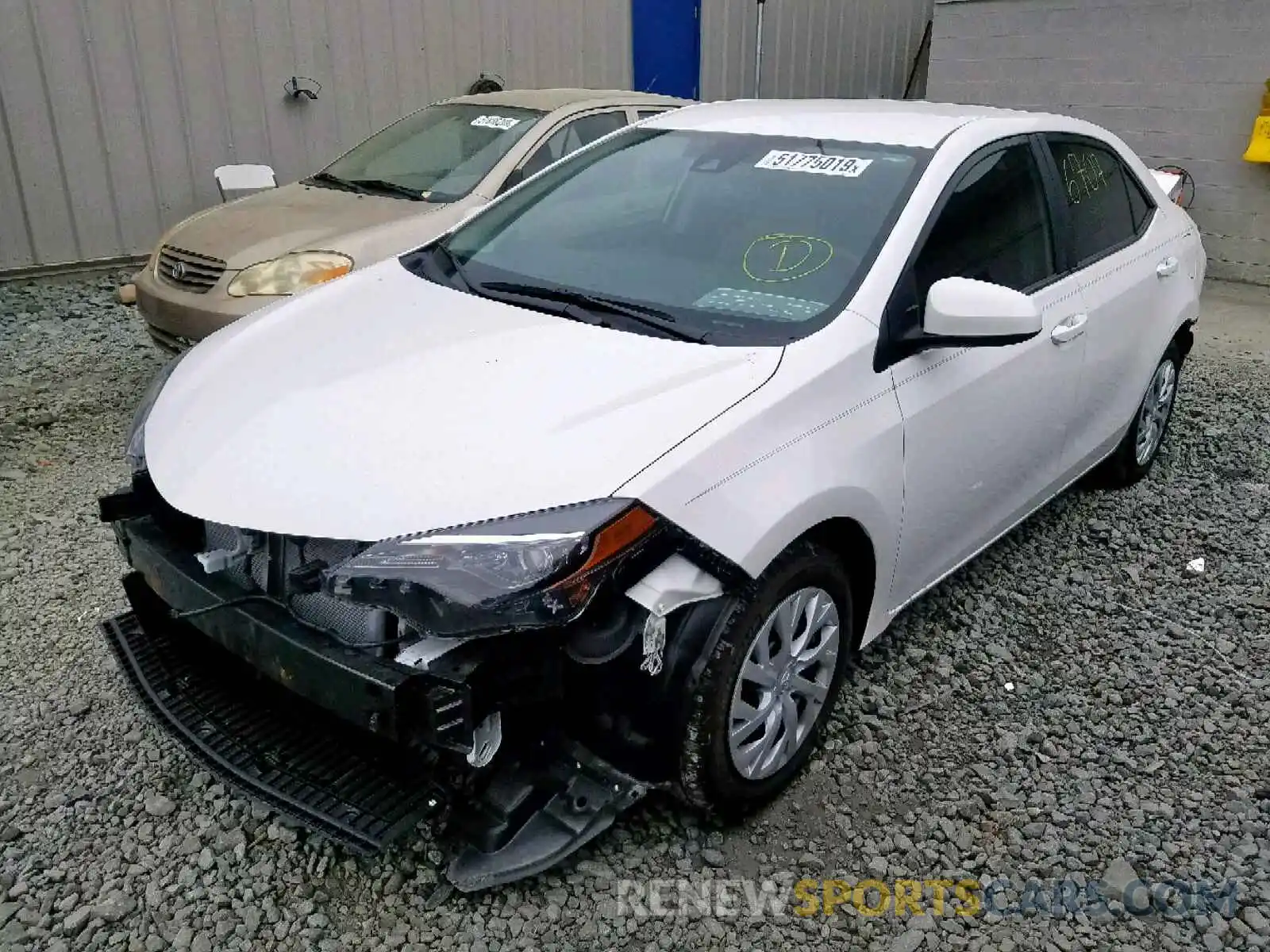 2 Photograph of a damaged car 5YFBURHE3KP879388 TOYOTA COROLLA 2019