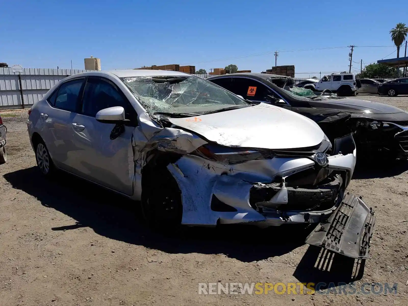 1 Photograph of a damaged car 5YFBURHE3KP879570 TOYOTA COROLLA 2019