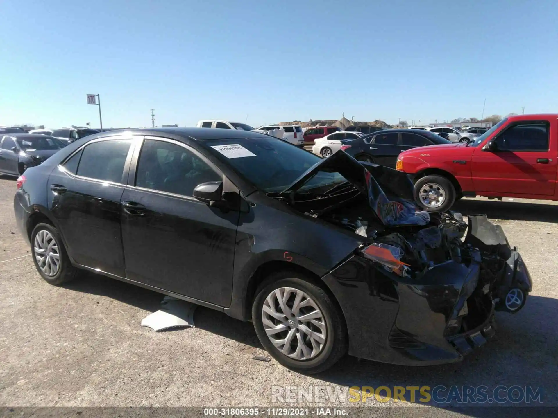 1 Photograph of a damaged car 5YFBURHE3KP880203 TOYOTA COROLLA 2019