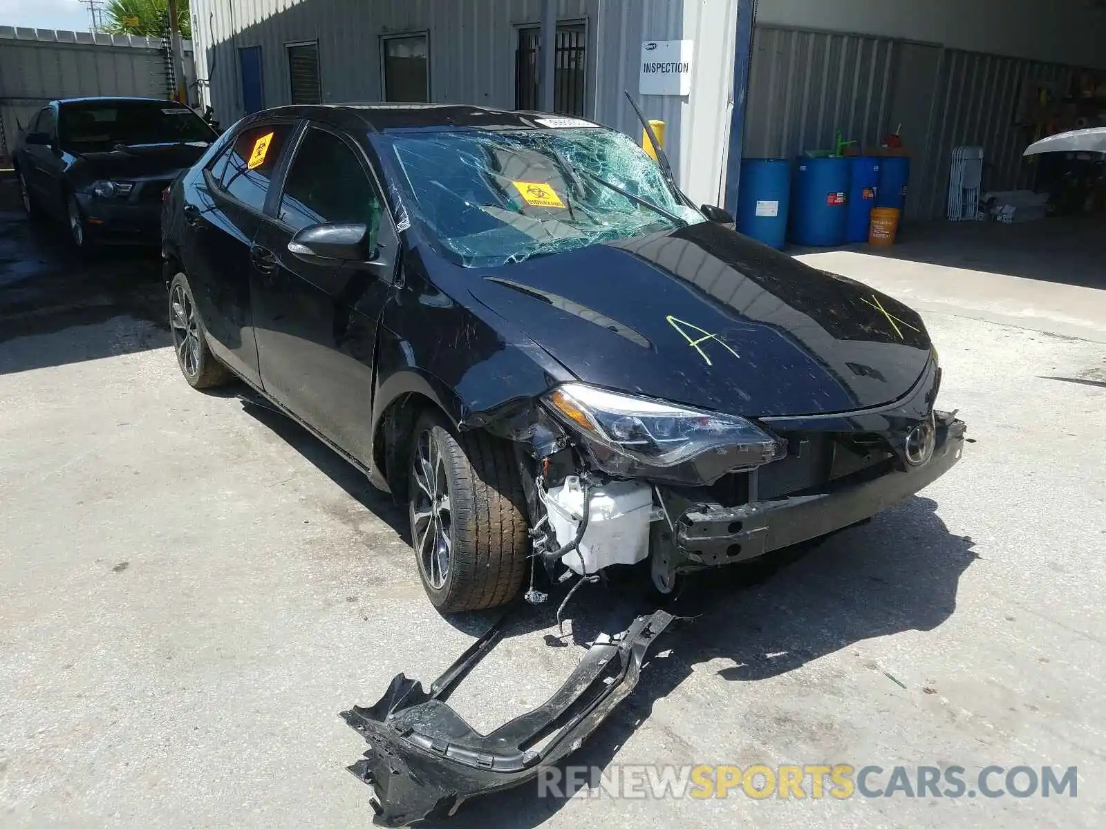 1 Photograph of a damaged car 5YFBURHE3KP880833 TOYOTA COROLLA 2019