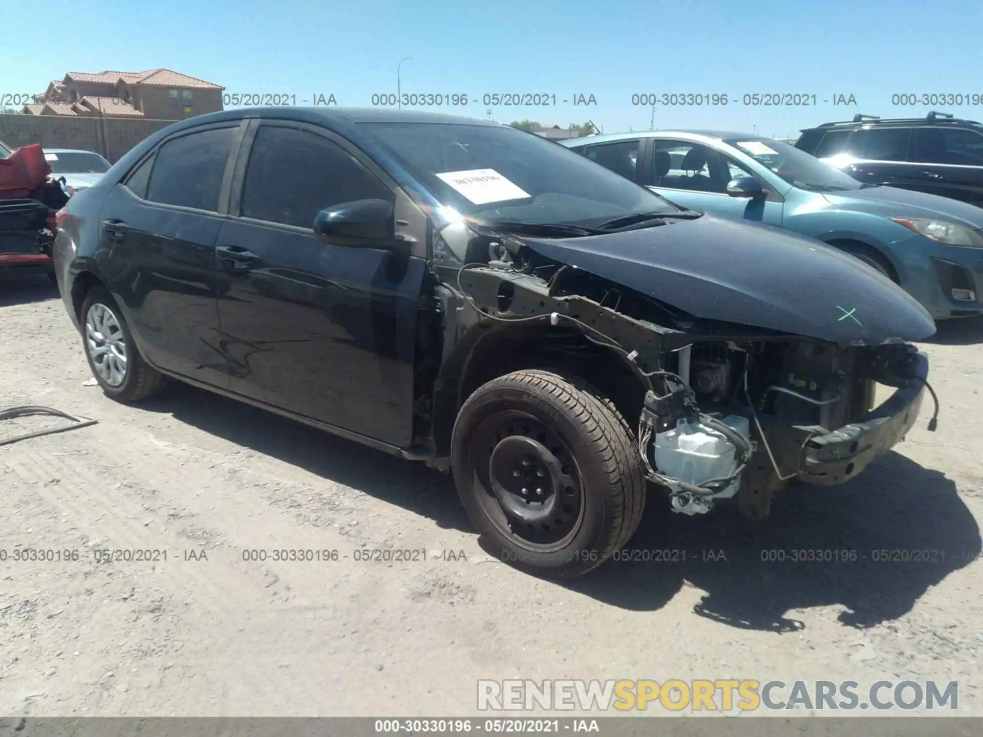 1 Photograph of a damaged car 5YFBURHE3KP881061 TOYOTA COROLLA 2019