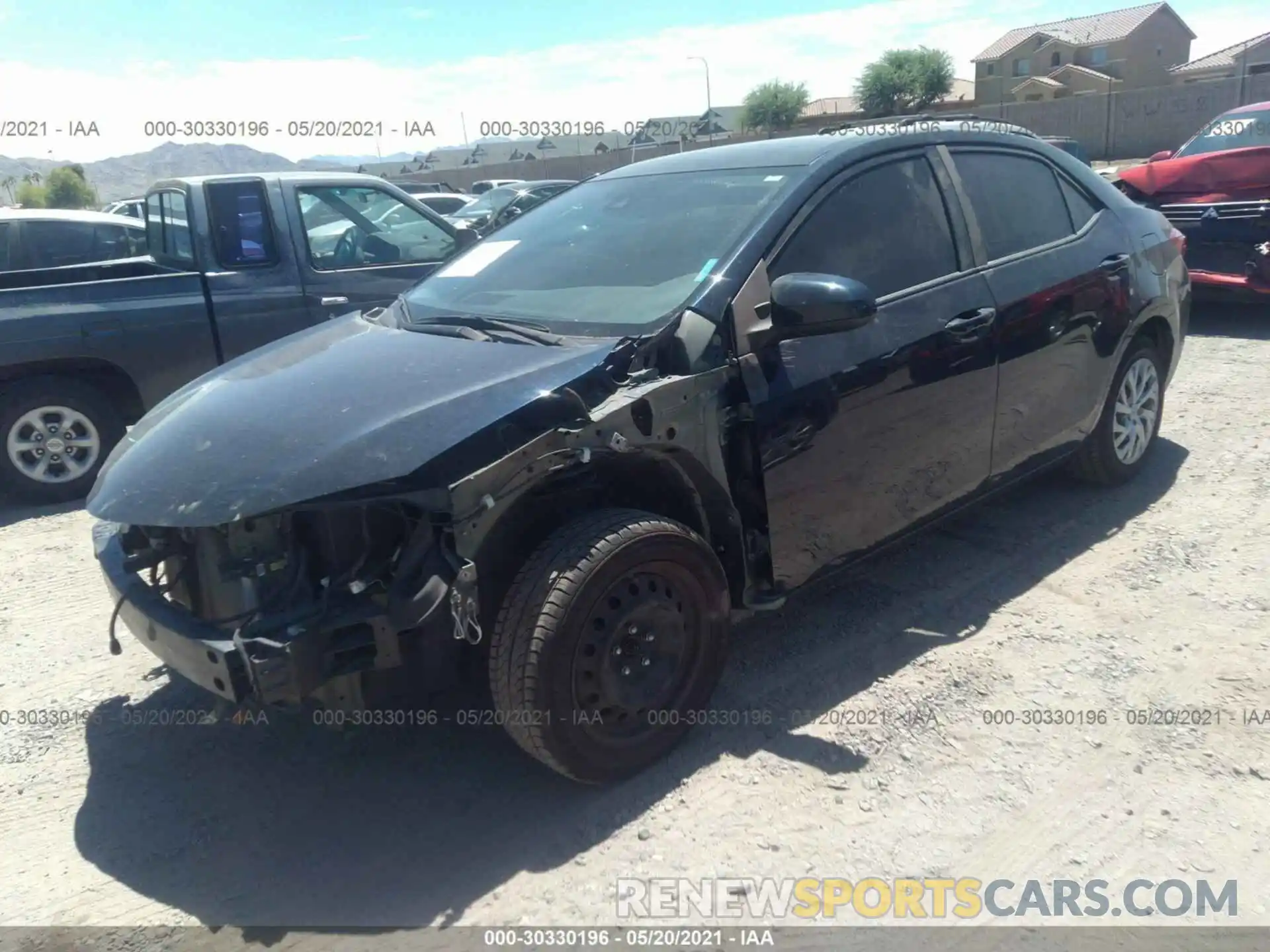 2 Photograph of a damaged car 5YFBURHE3KP881061 TOYOTA COROLLA 2019