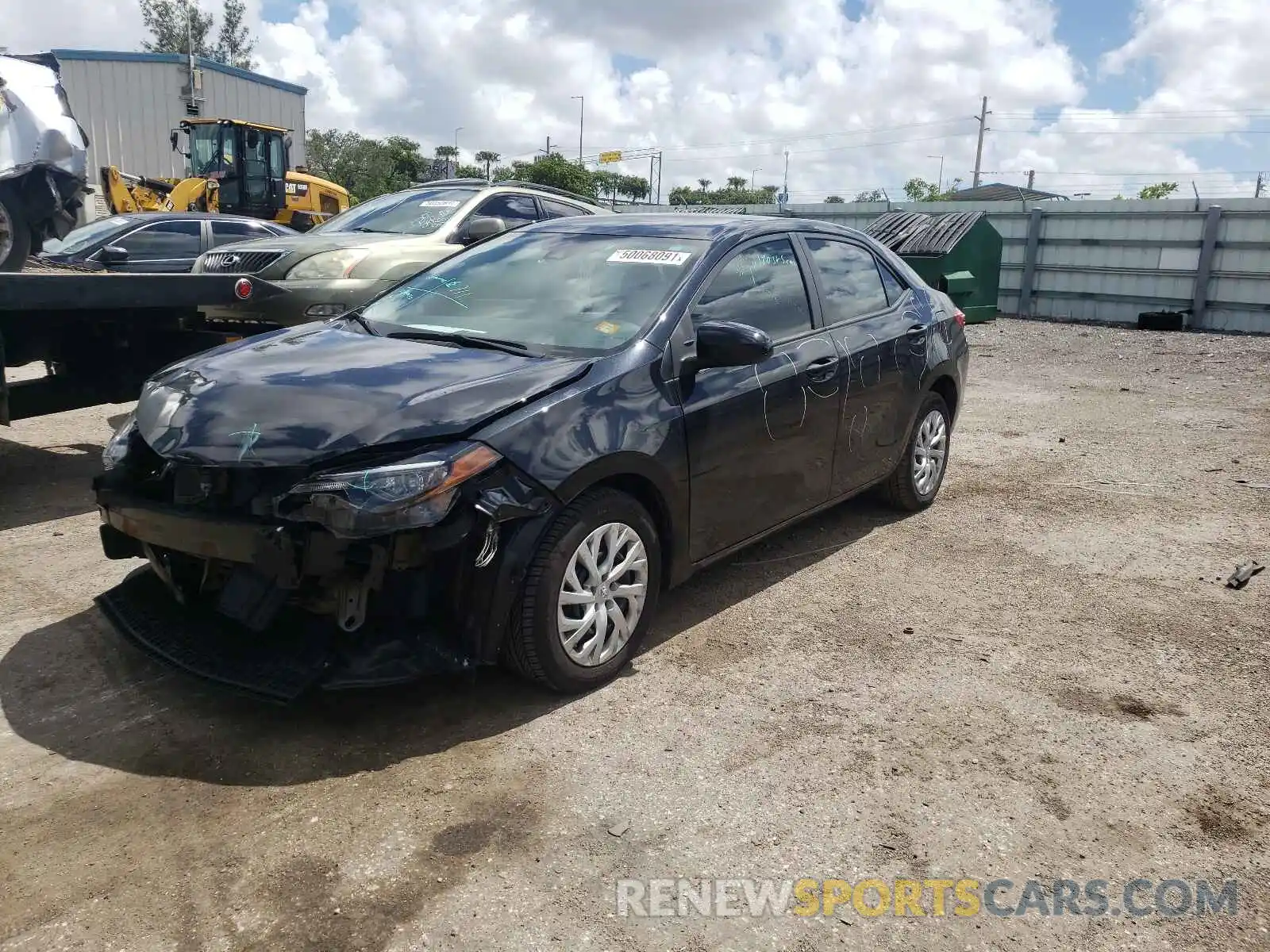 2 Photograph of a damaged car 5YFBURHE3KP881111 TOYOTA COROLLA 2019