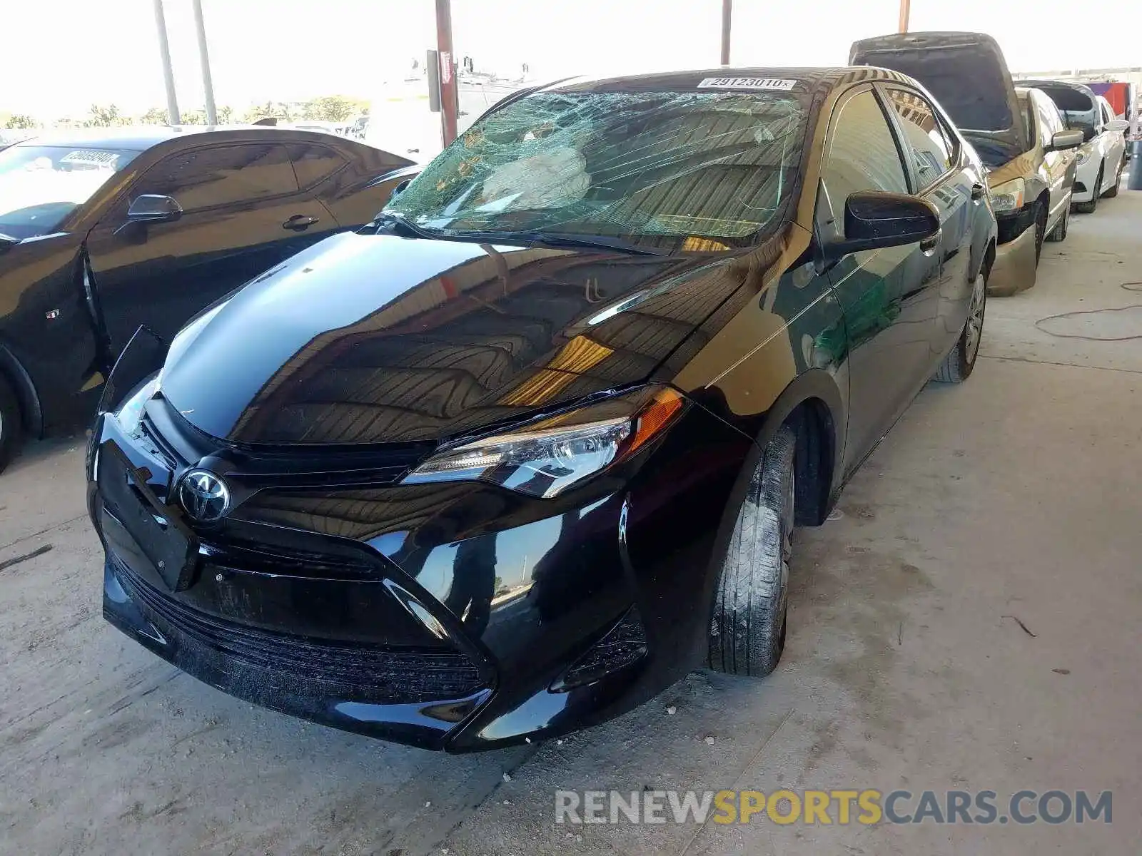 2 Photograph of a damaged car 5YFBURHE3KP881240 TOYOTA COROLLA 2019