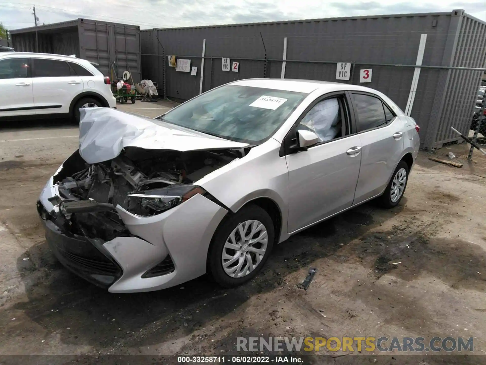 2 Photograph of a damaged car 5YFBURHE3KP881626 TOYOTA COROLLA 2019