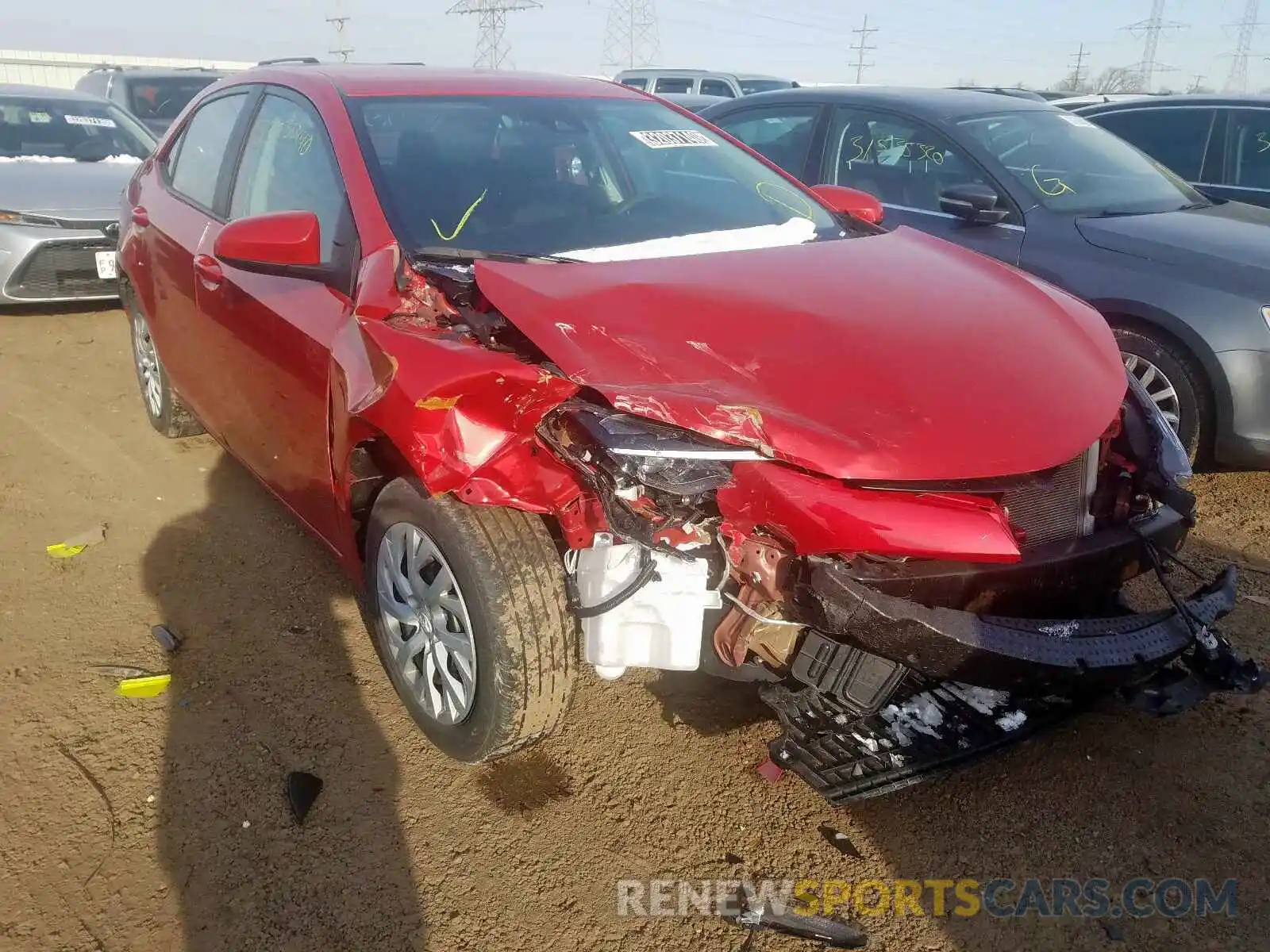 1 Photograph of a damaged car 5YFBURHE3KP882128 TOYOTA COROLLA 2019