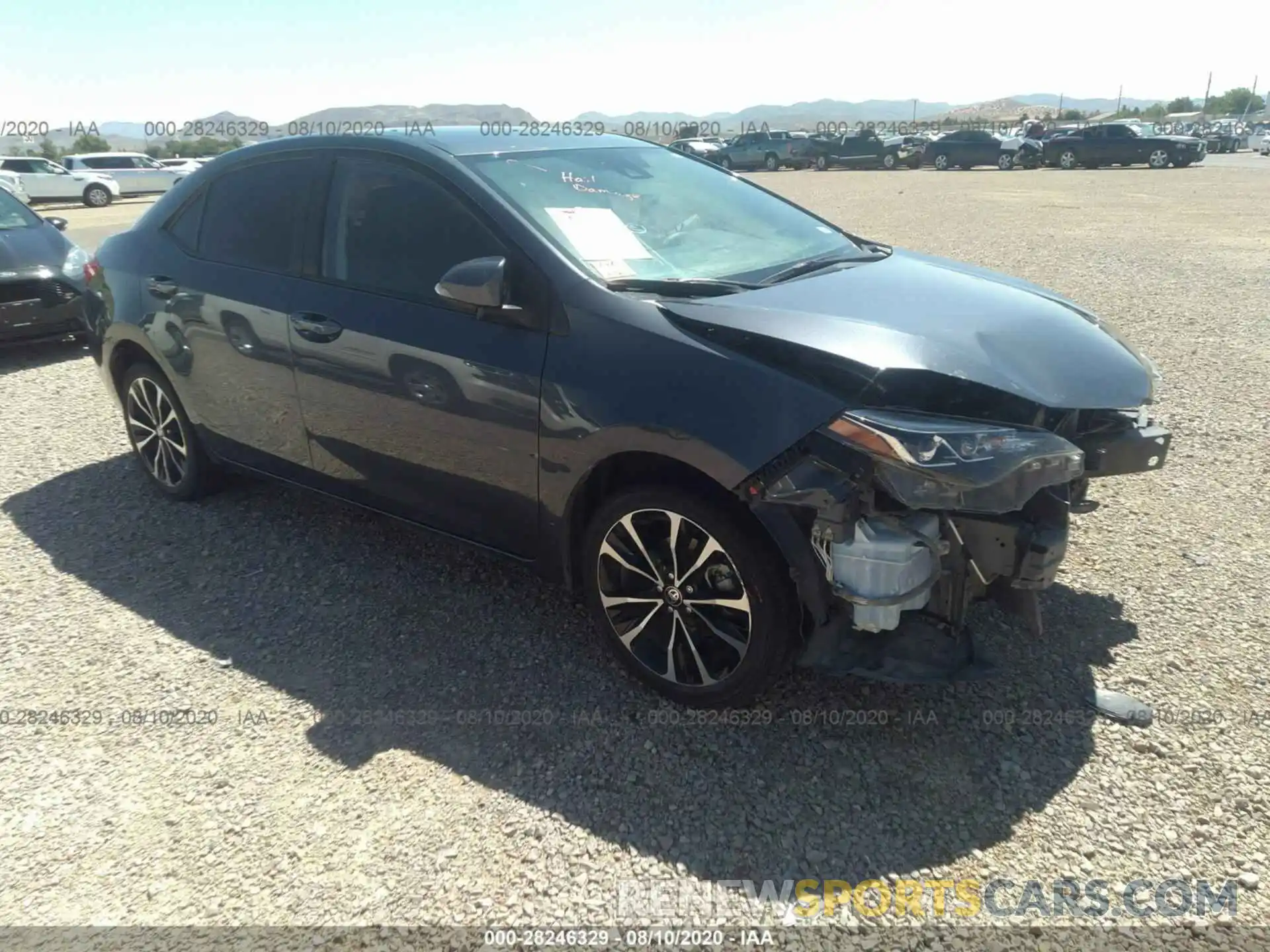 1 Photograph of a damaged car 5YFBURHE3KP882288 TOYOTA COROLLA 2019