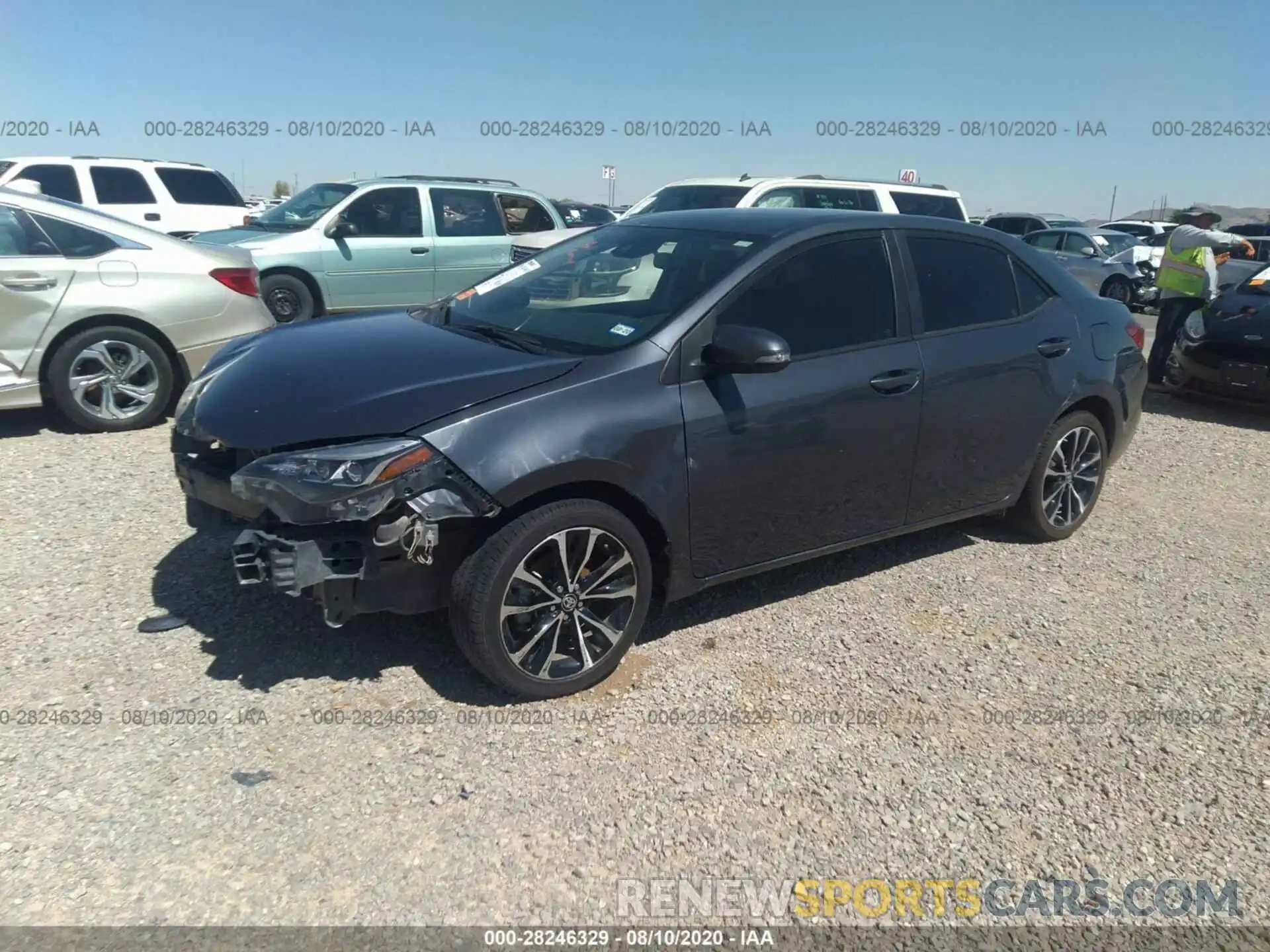 2 Photograph of a damaged car 5YFBURHE3KP882288 TOYOTA COROLLA 2019