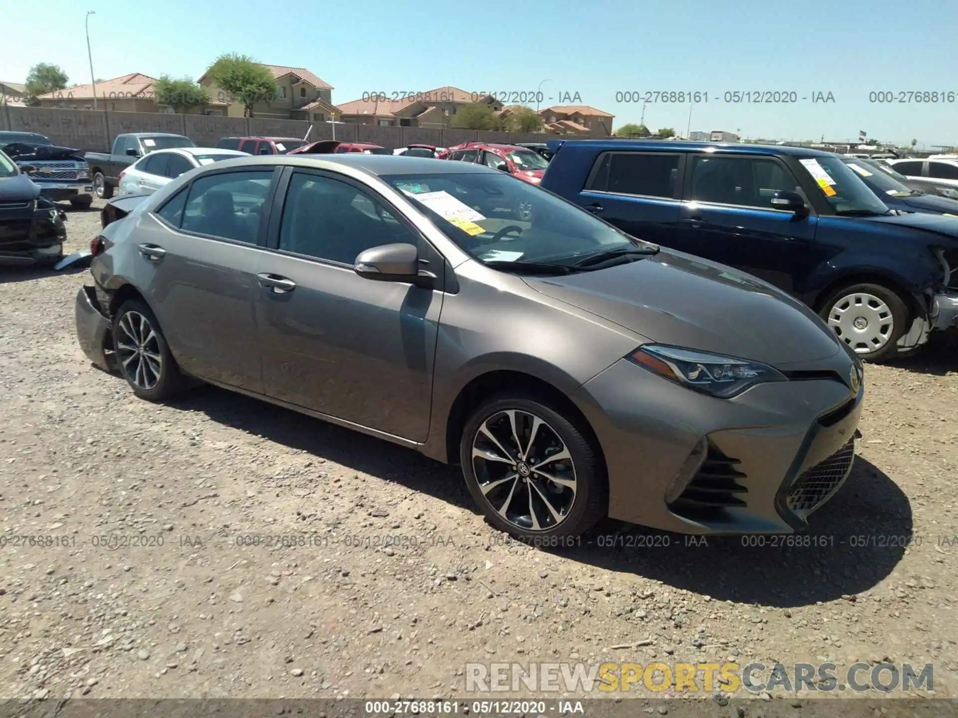 1 Photograph of a damaged car 5YFBURHE3KP882582 TOYOTA COROLLA 2019